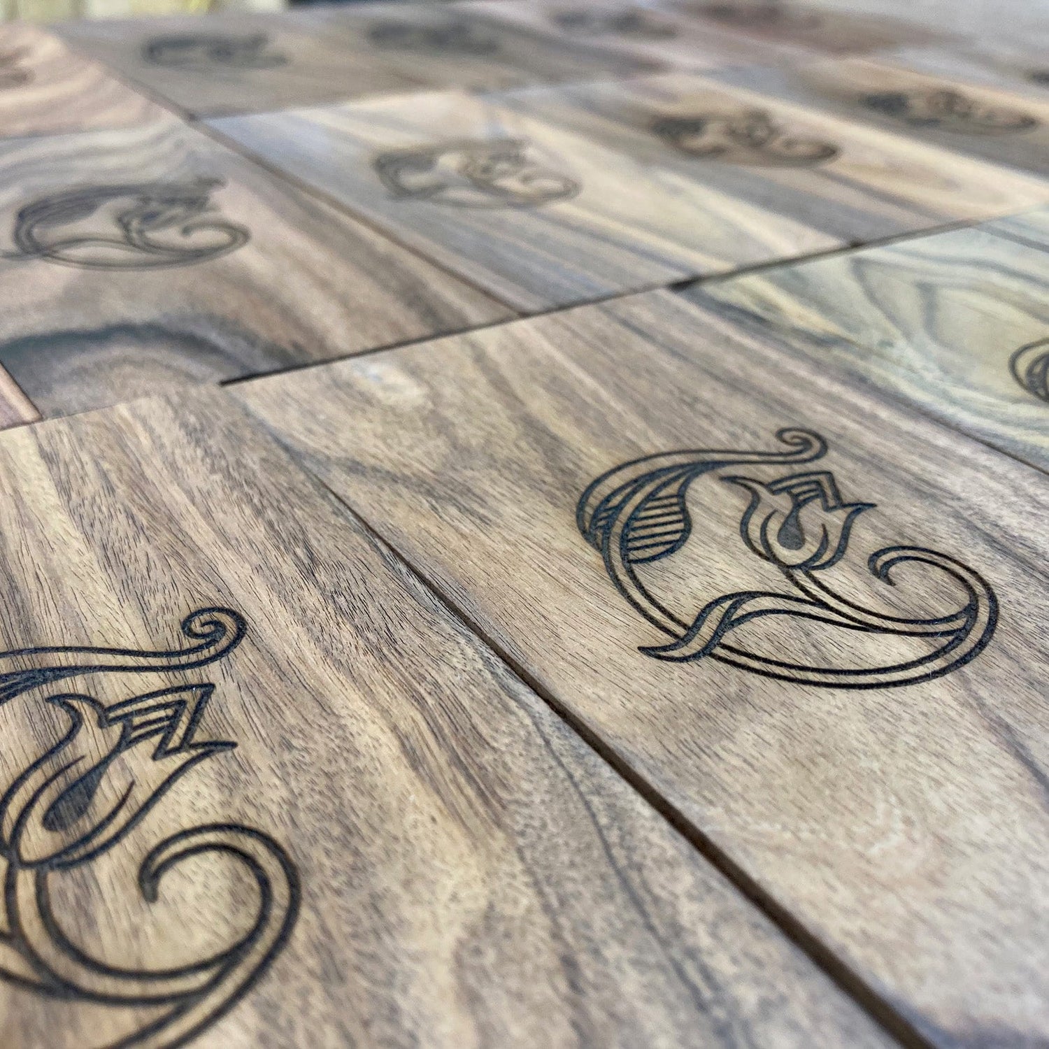 Engraving the Nicolas Conver Tarot Box