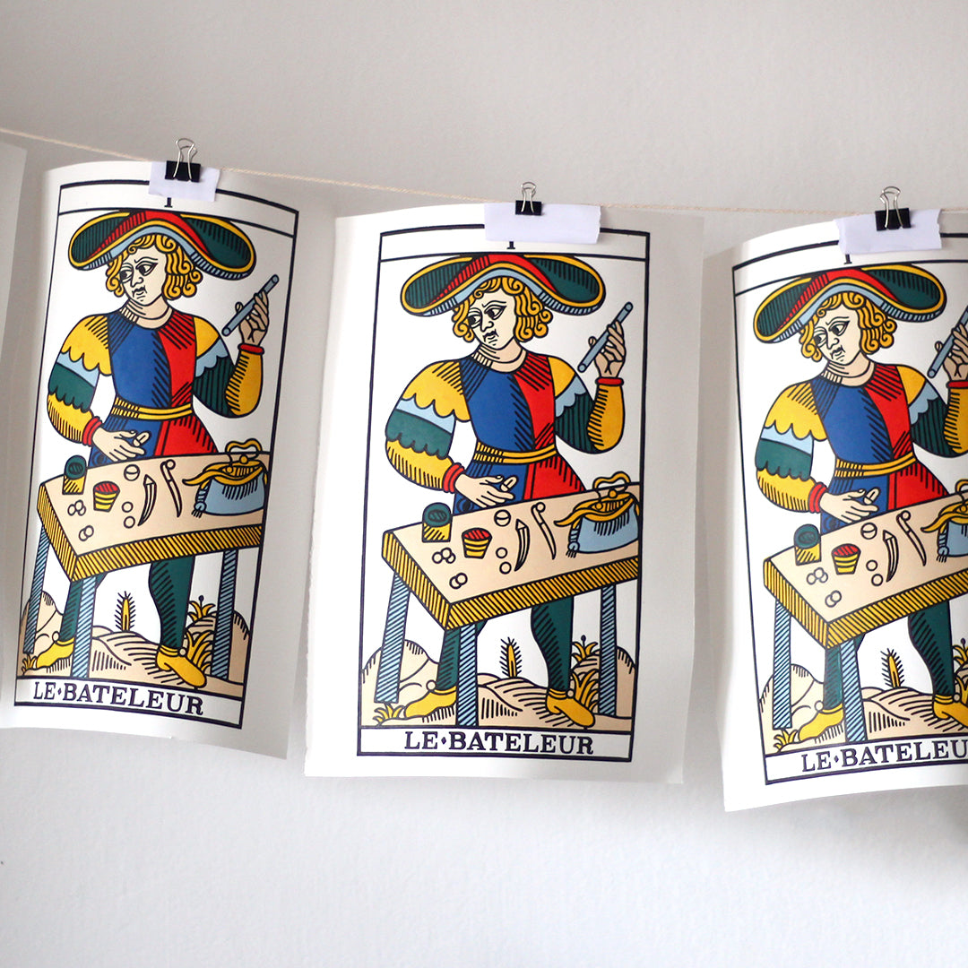 Our Linocut Print Of Le Bateleur Is Almost Here!