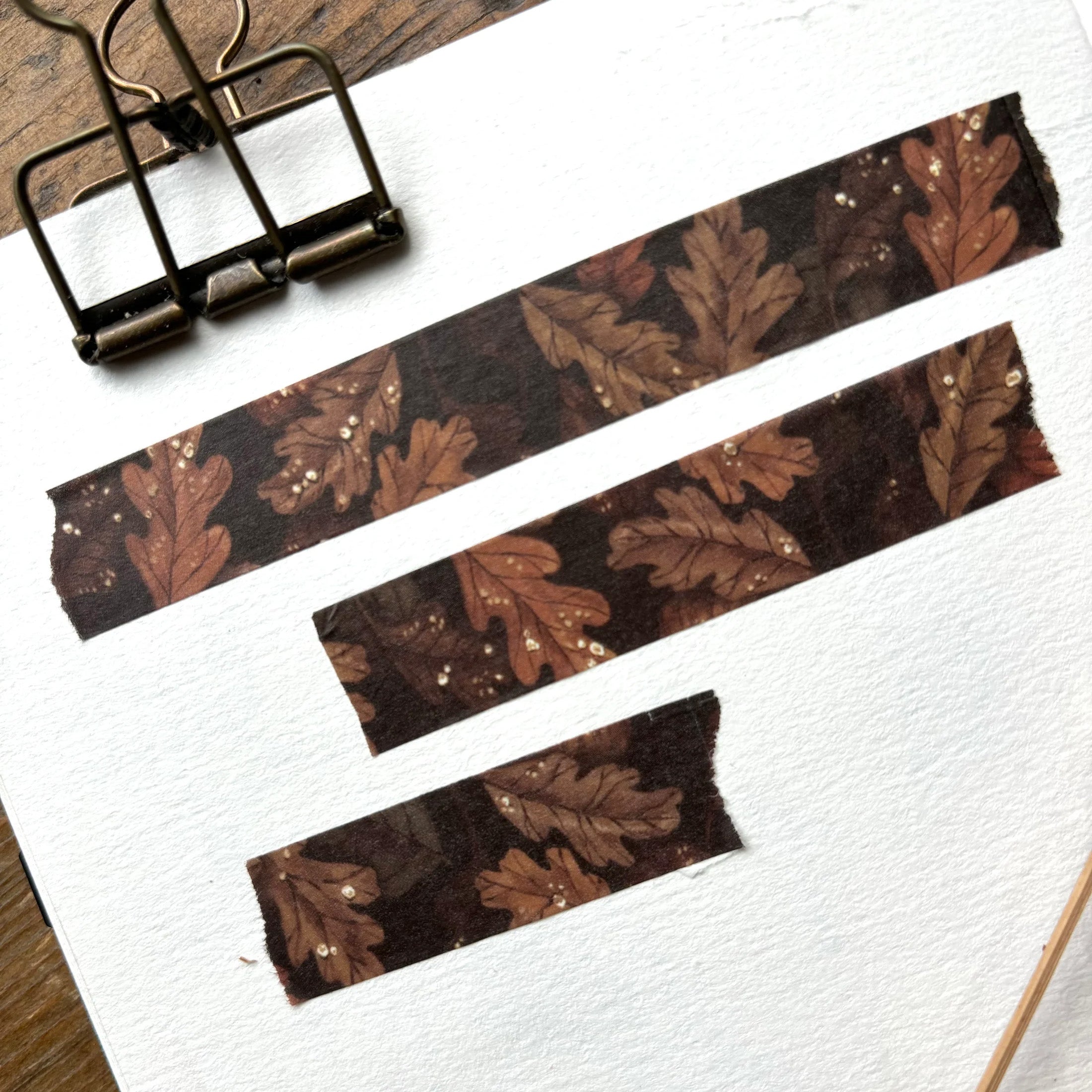 Autumn Oak Leaves Washi Tape