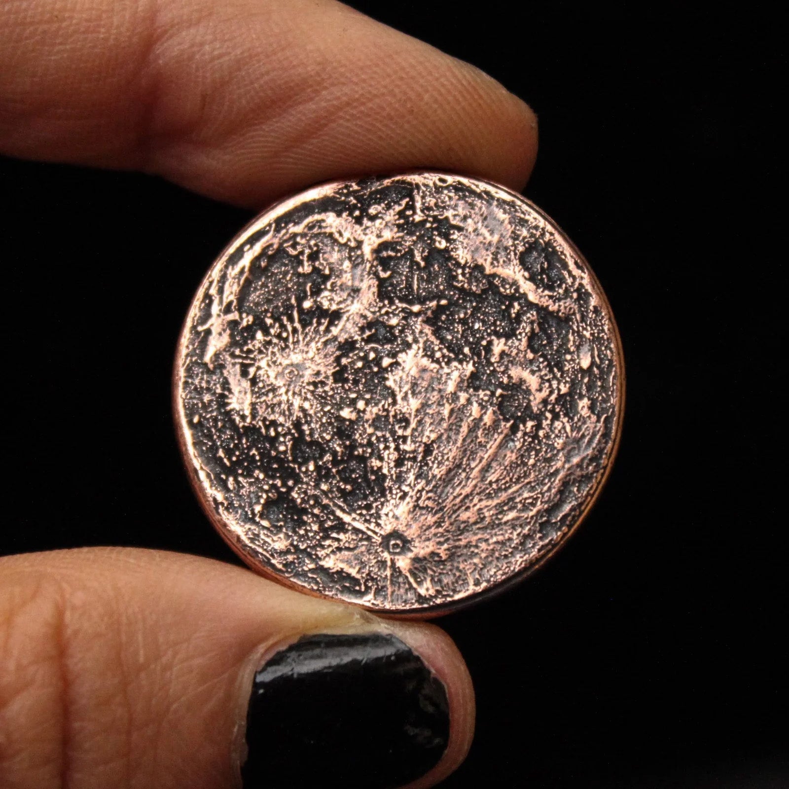 Blood Moon Copper Coin - 1 inch