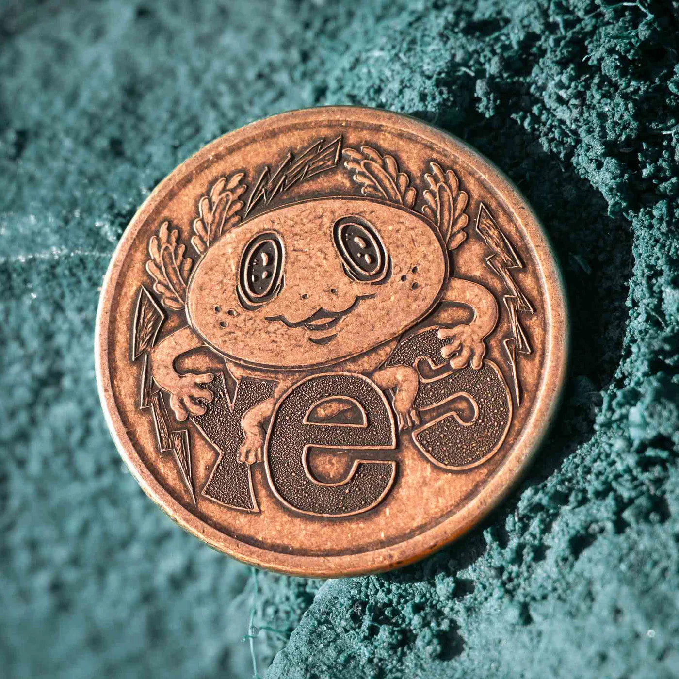 Copper Axolotl Decision Maker Coin