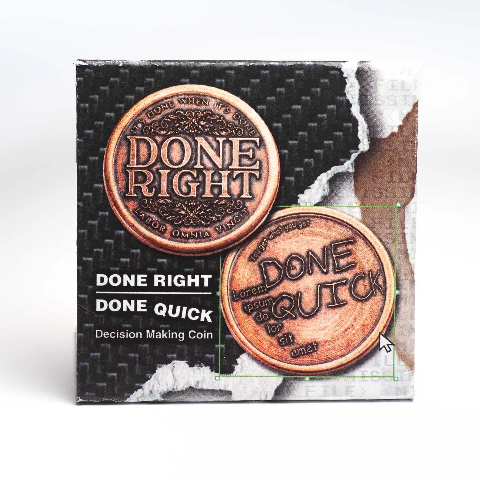 Copper Done Right / Done Quick Decision Maker Coin
