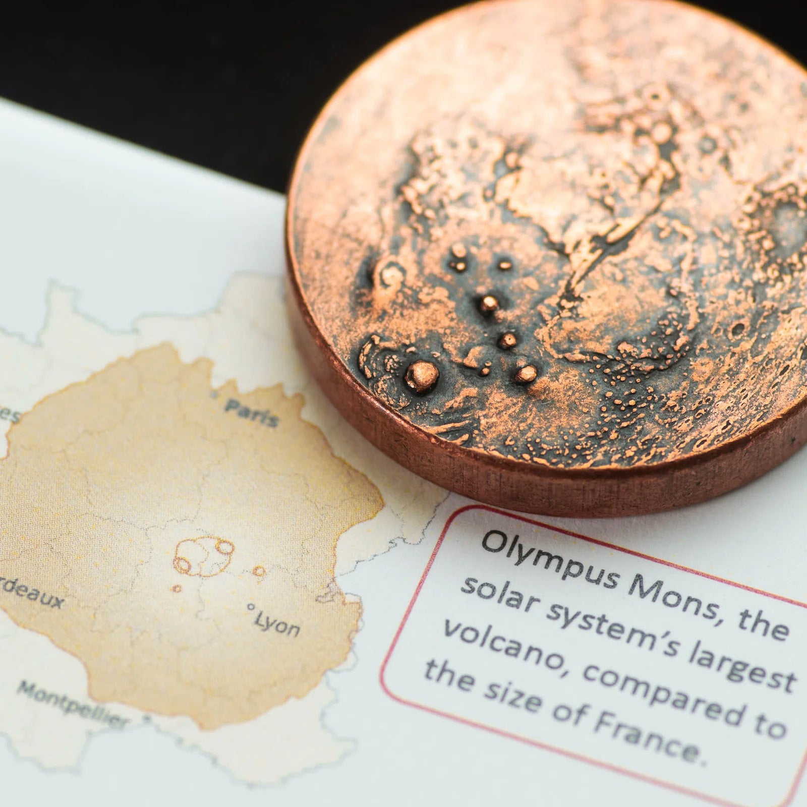 Copper Mars Coin - 1.25 Inches