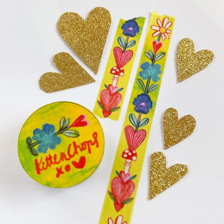Daisy Heart Washi Tape