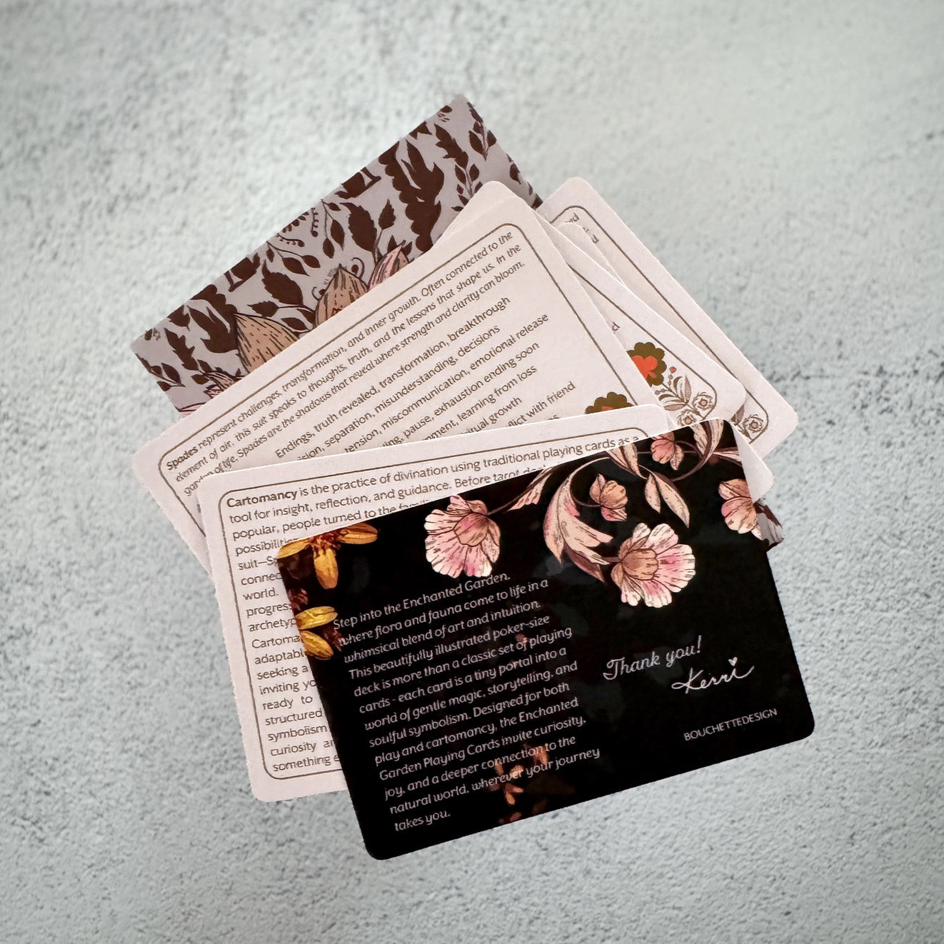 Enchanted Garden Cartomancy Cards