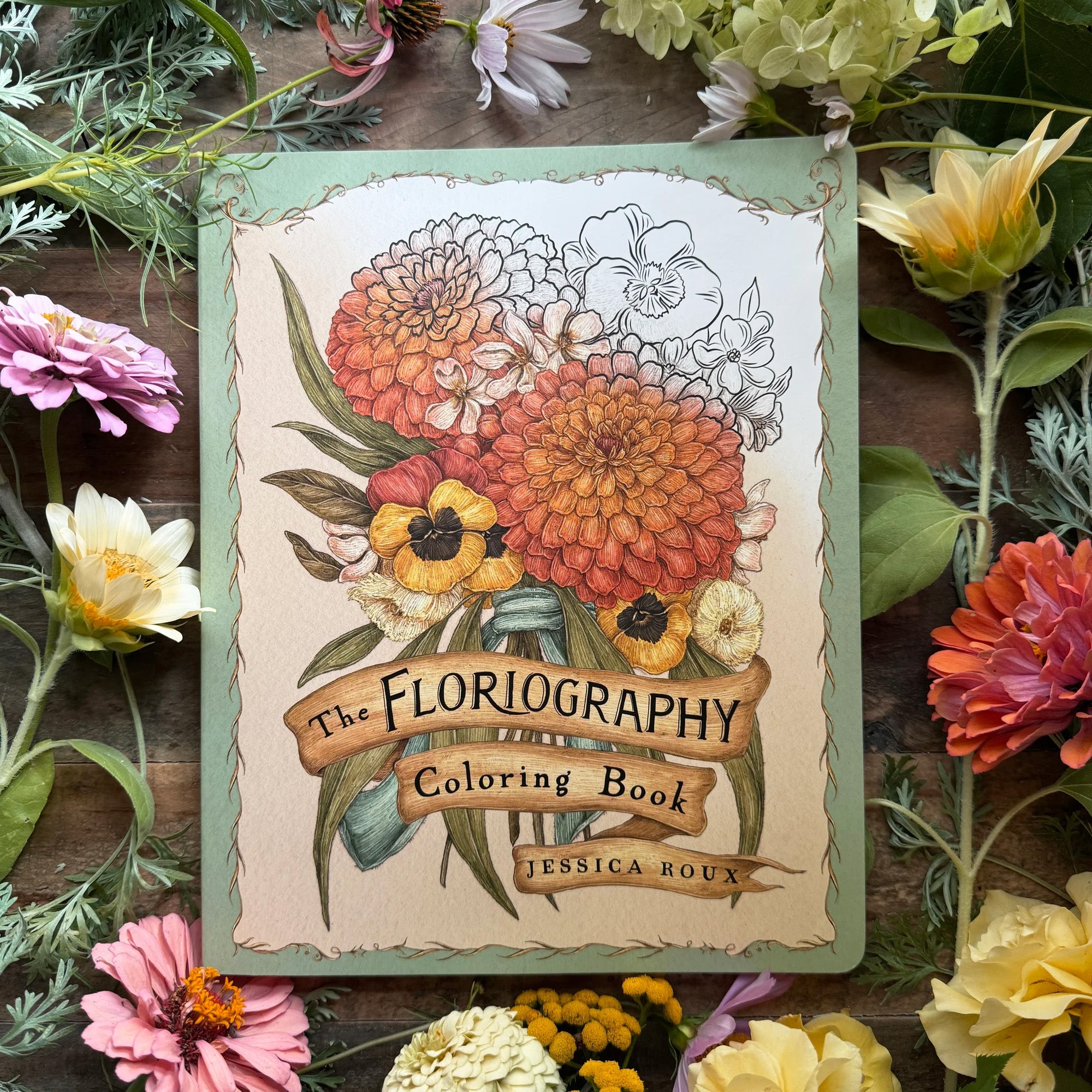 Floriography Coloring Book by Jessica Roux