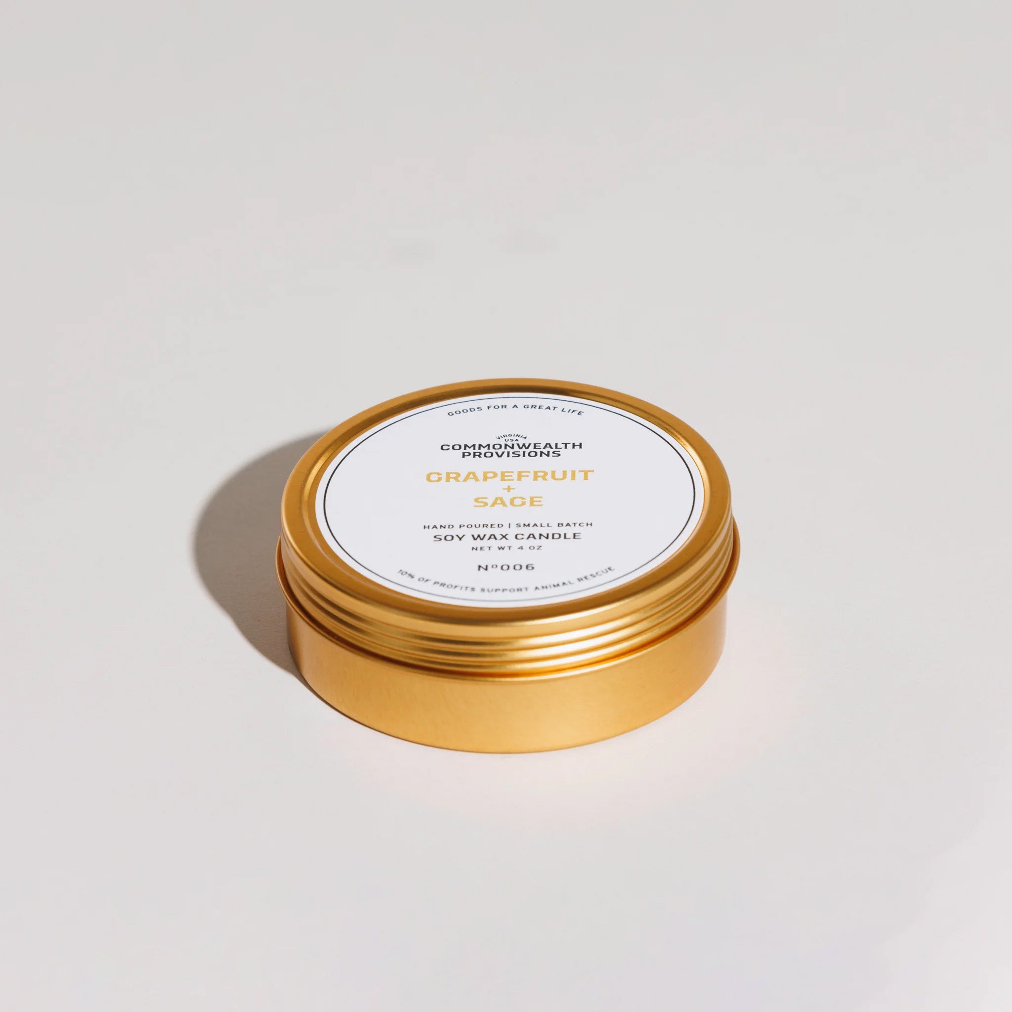 Grapefruit + Sage - Travel Candle