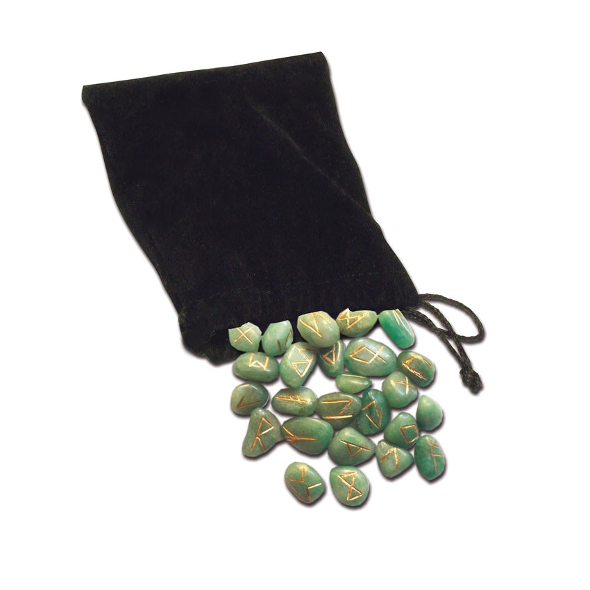 Green Aventurine Runes