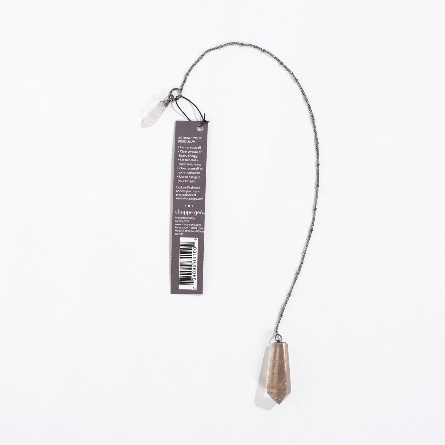 Grounded Dreams Pendulum - Smoky Quartz Crystal