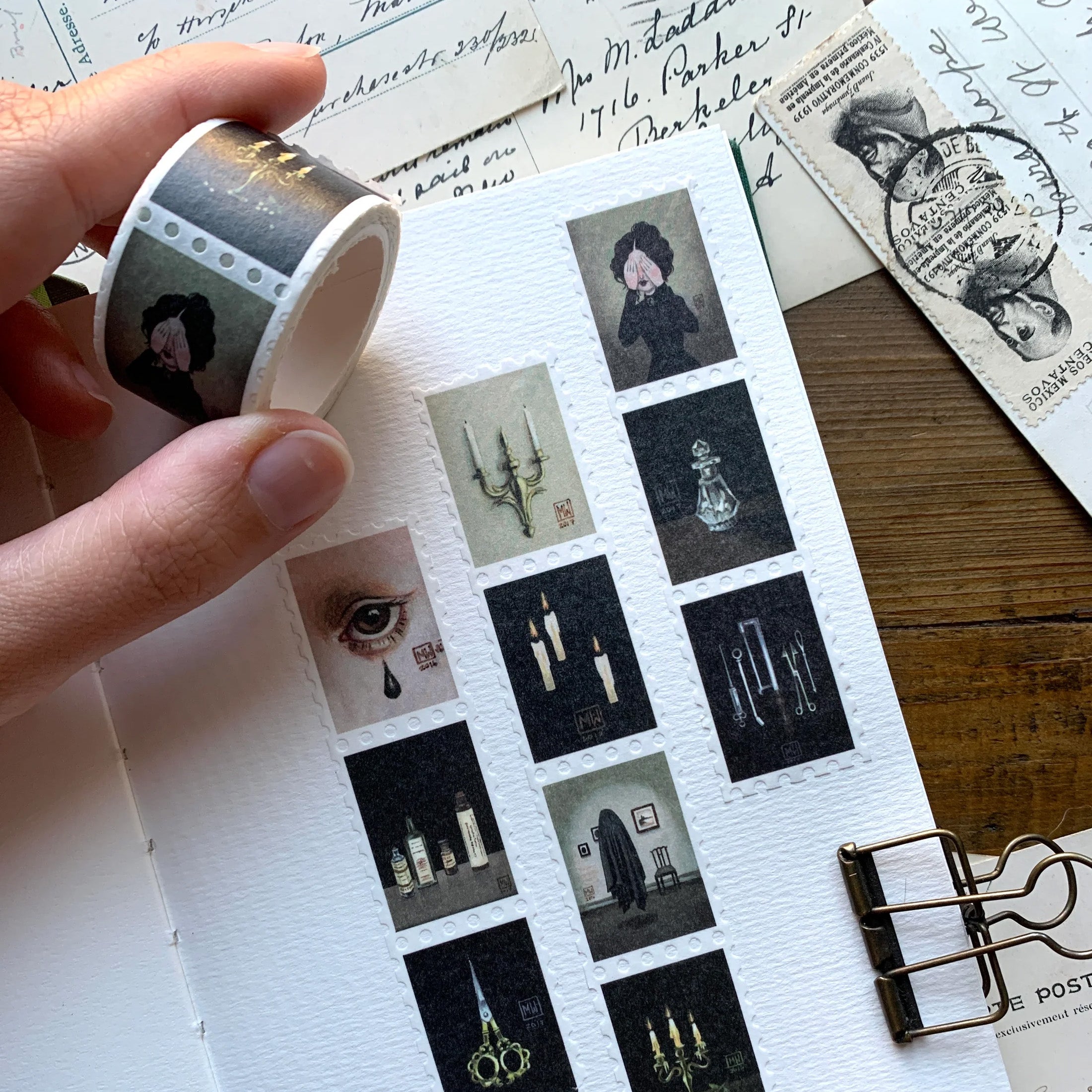 Haunted Victorian Manor Stamp Washi Tape