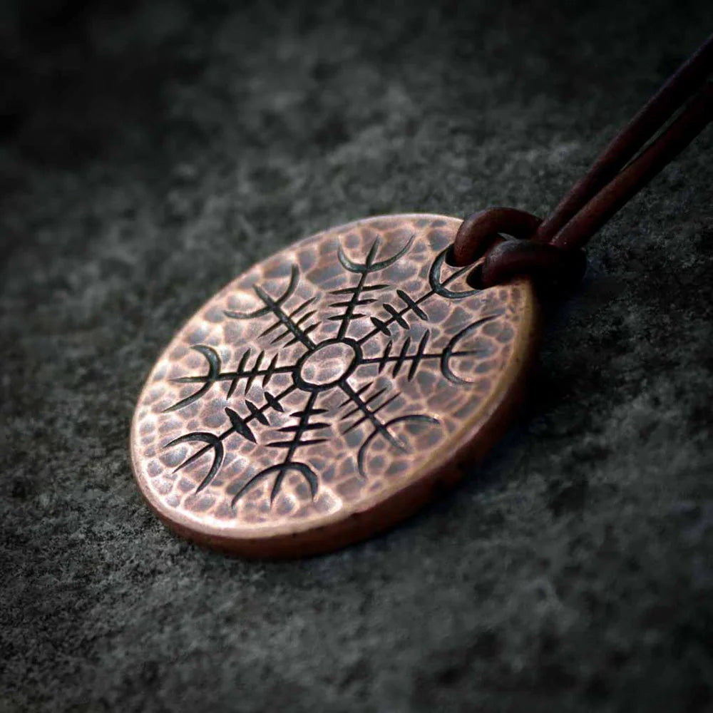 Helm of Awe - Copper Coin Necklace