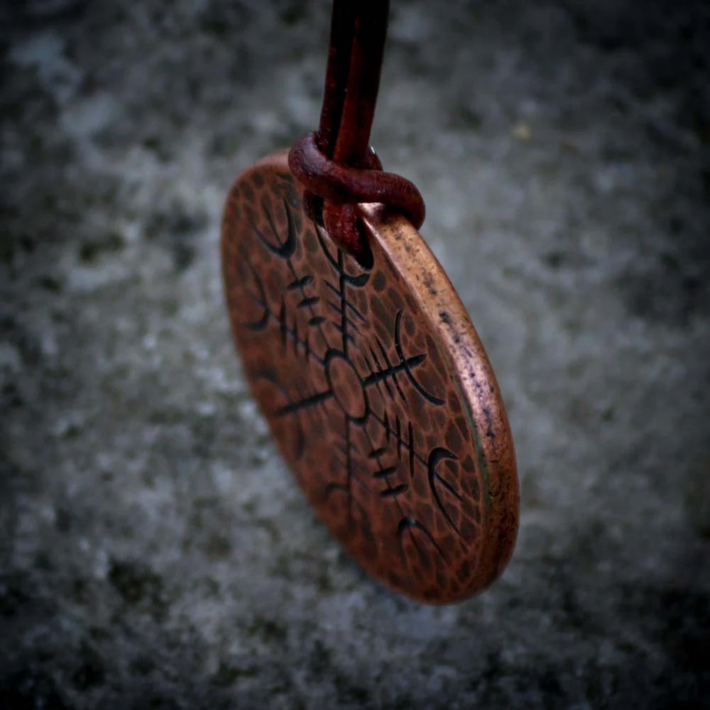 Helm of Awe - Copper Coin Necklace