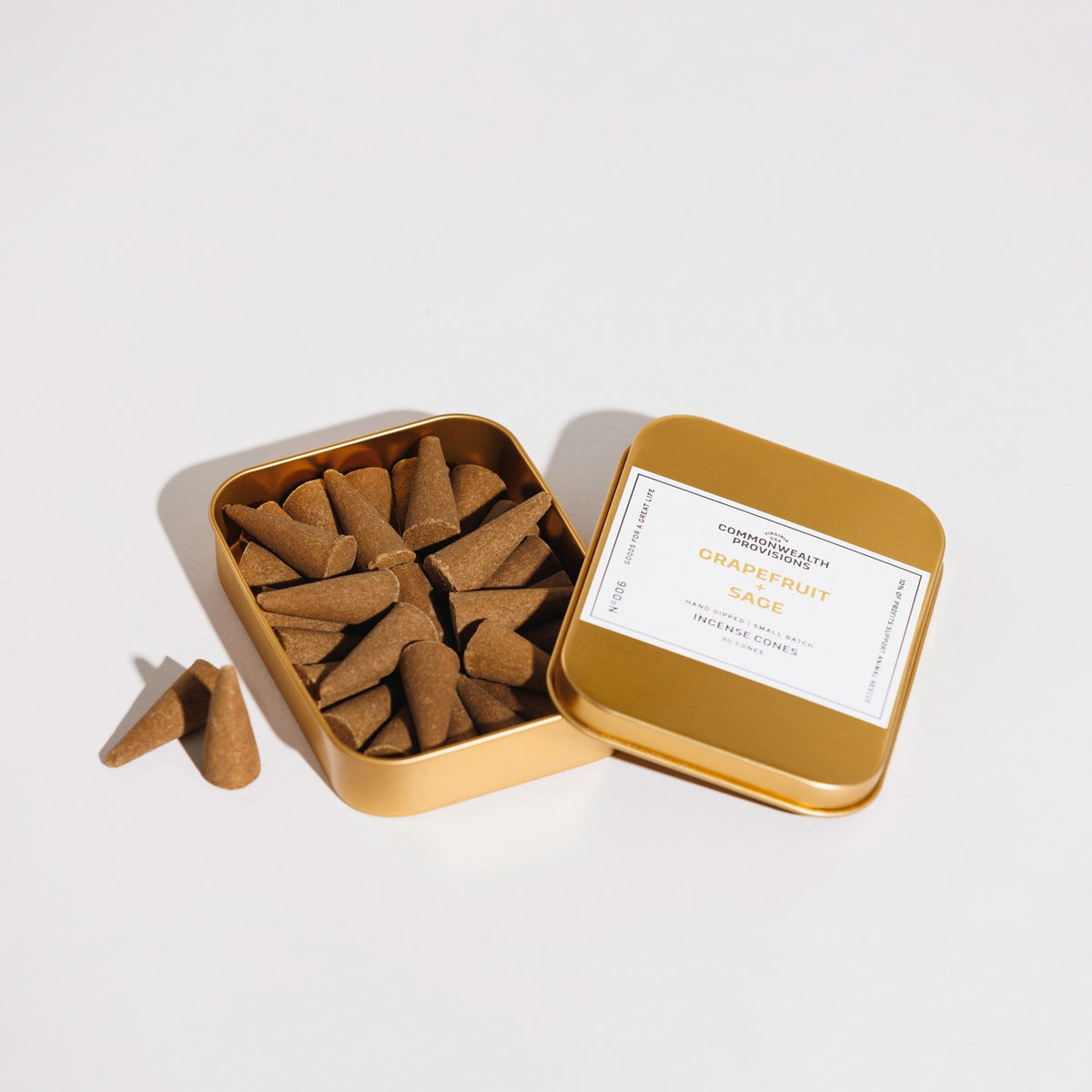 Incense Cones - Grapefruit + Sage