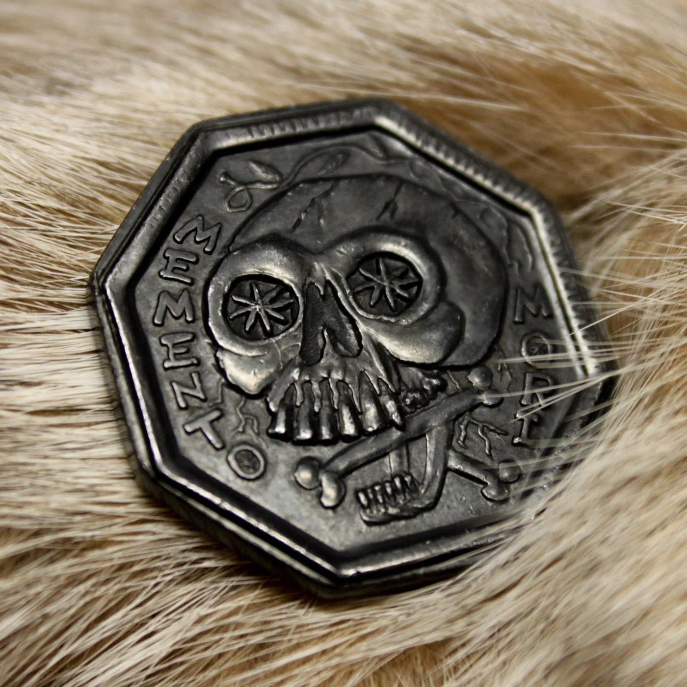 Iron Memento Mori / Memento Vivere Reminder Coin