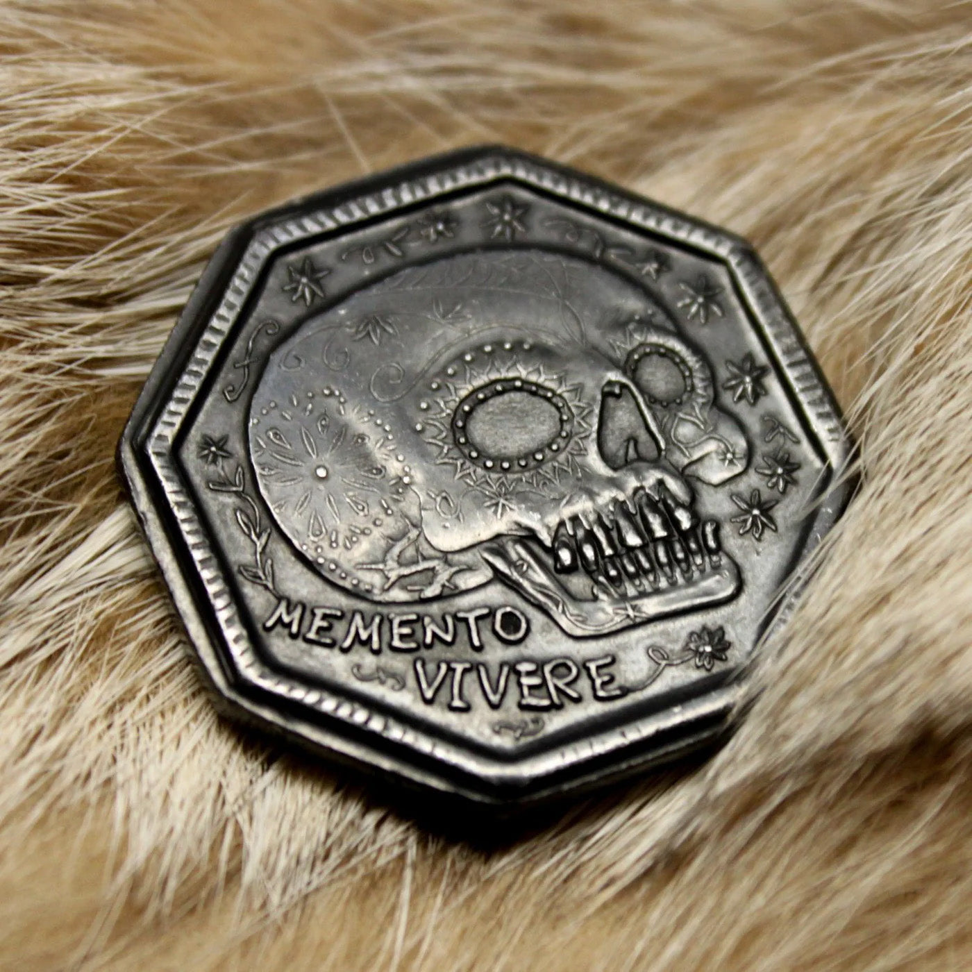 Iron Memento Mori / Memento Vivere Reminder Coin