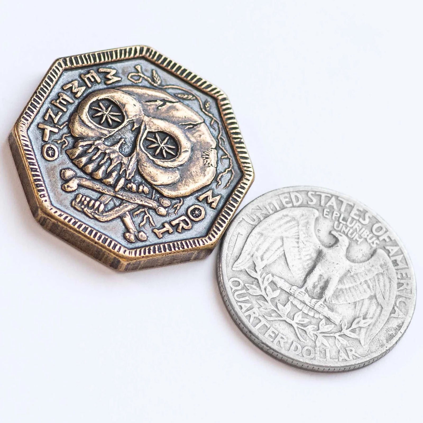 Memento Mori / Memento Vivere Reminder Bronze Coin