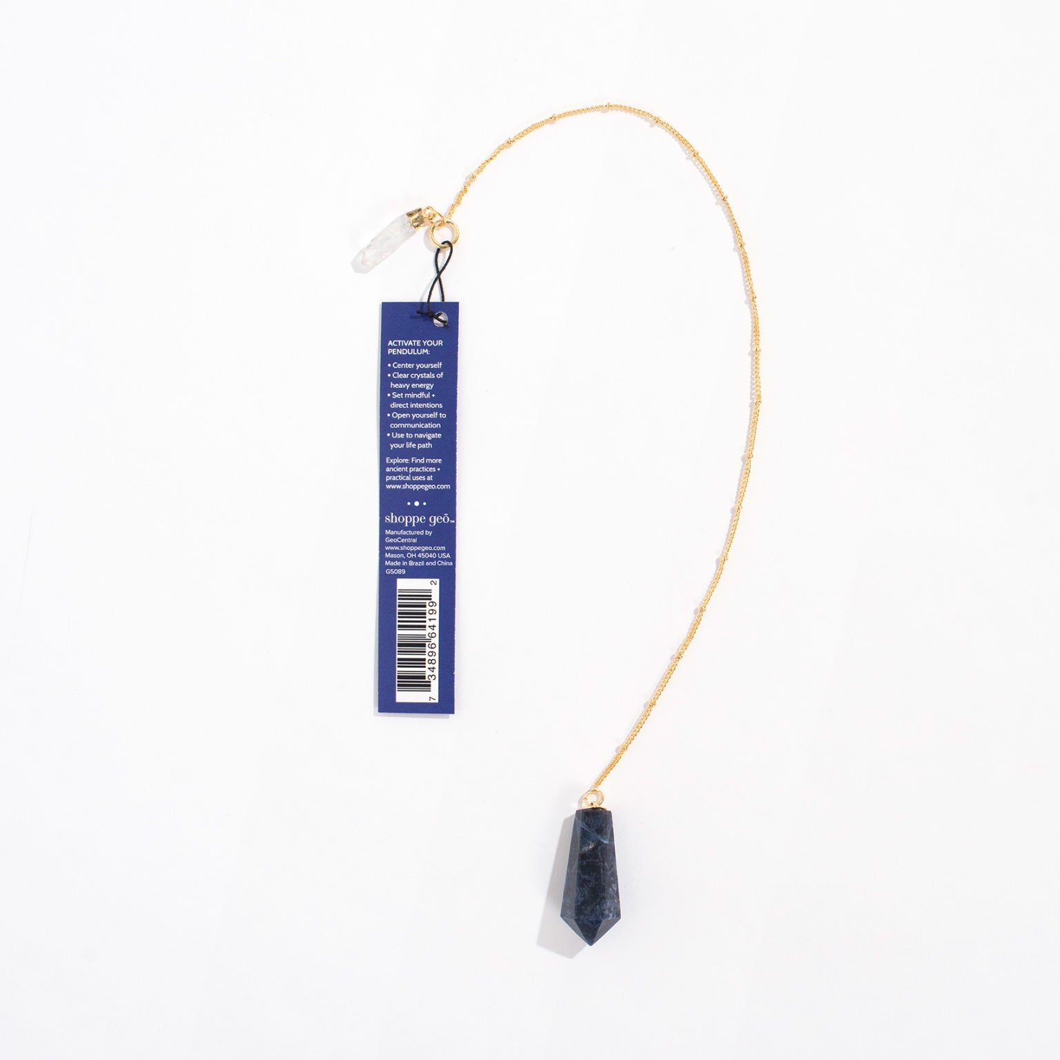 Mystical Insight Pendulum - Sodalite Crystal