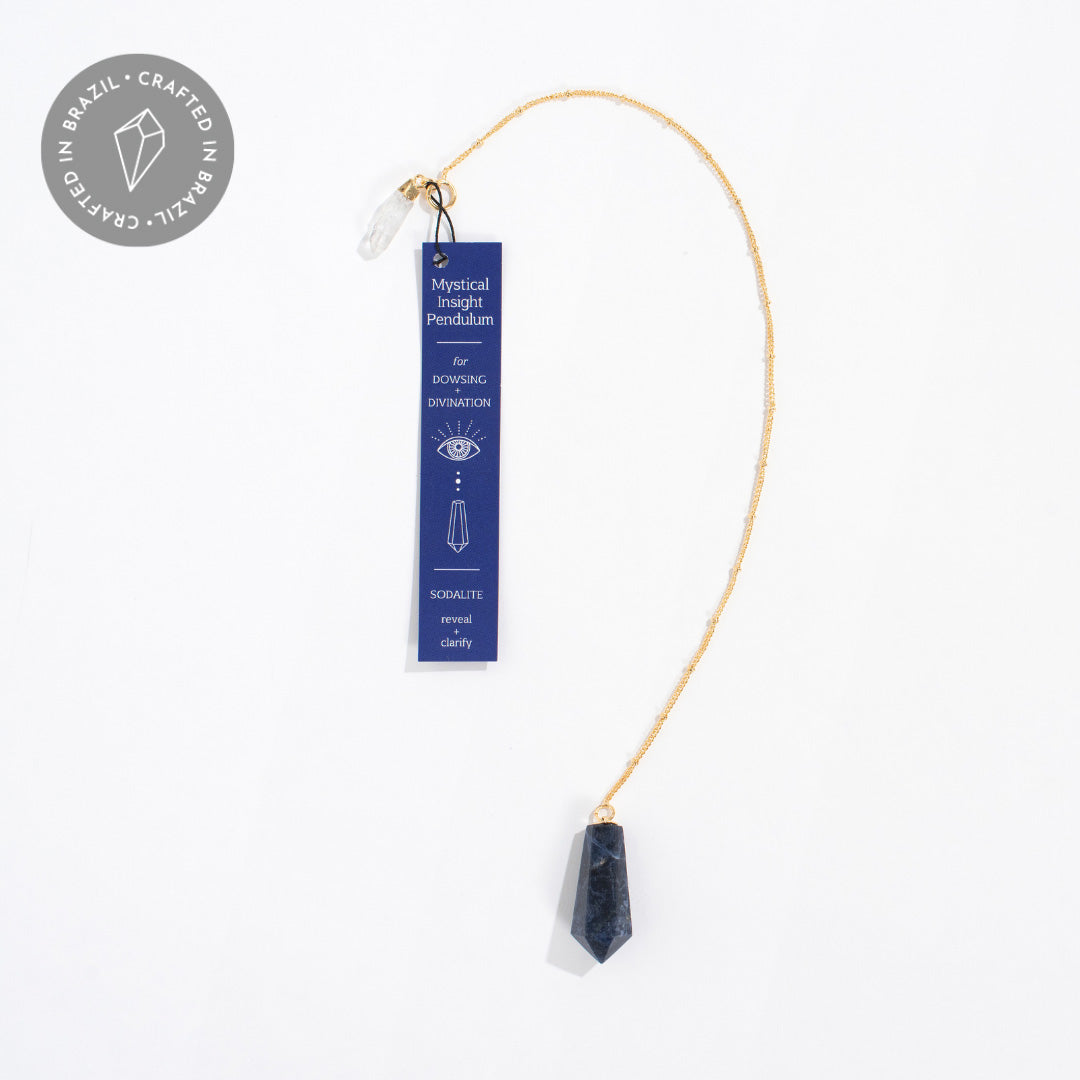 Mystical Insight Pendulum - Sodalite Crystal