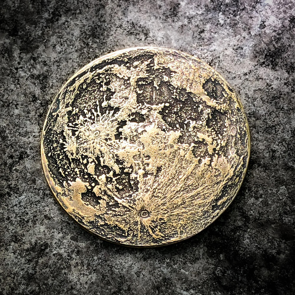 Super Harvest Moon Brass Coin - 1.5 inches