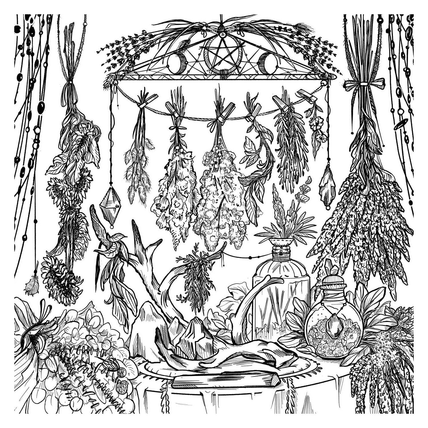The Green Witch's Coloring Book