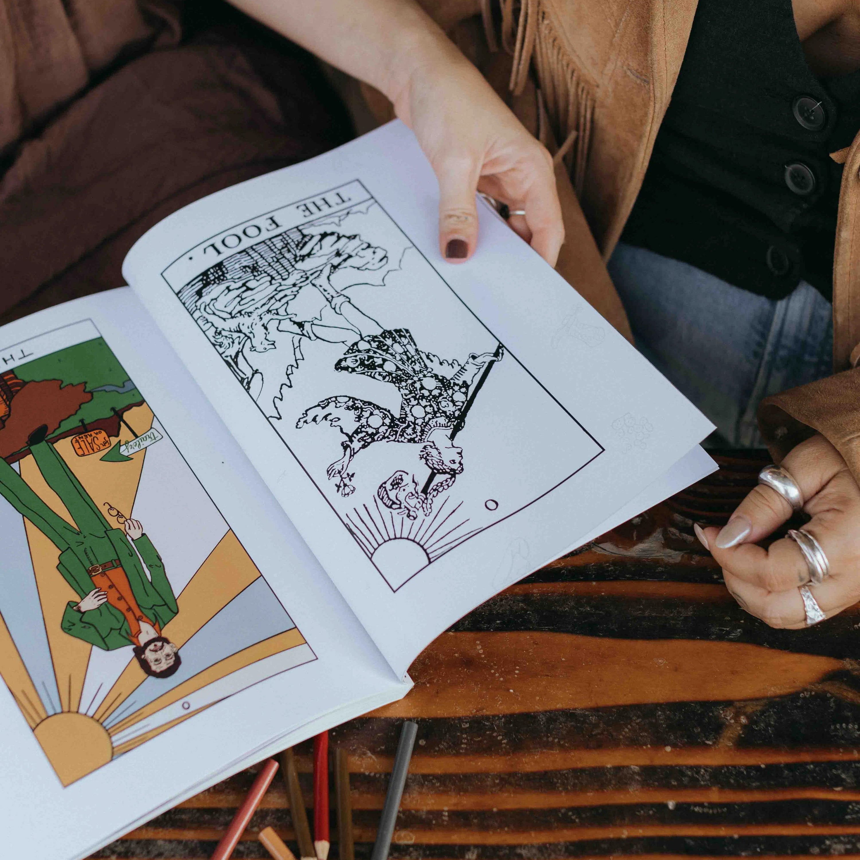 The Honky Tonk Tarot Coloring Book