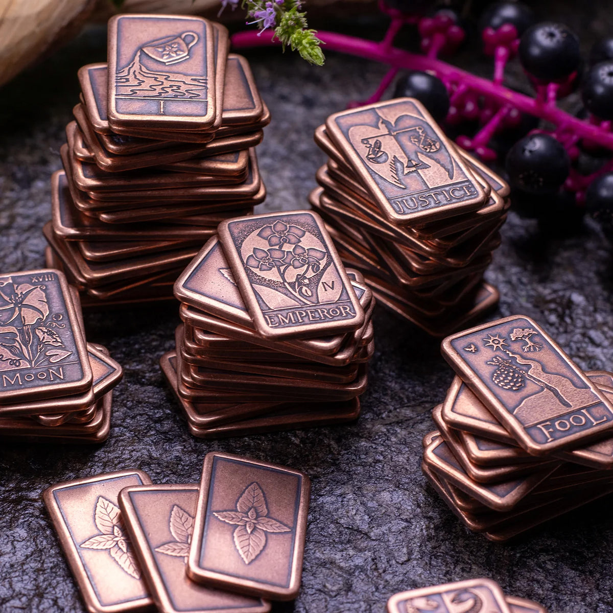 The Mint Tarot - 78-Coin Copper Tarot Set