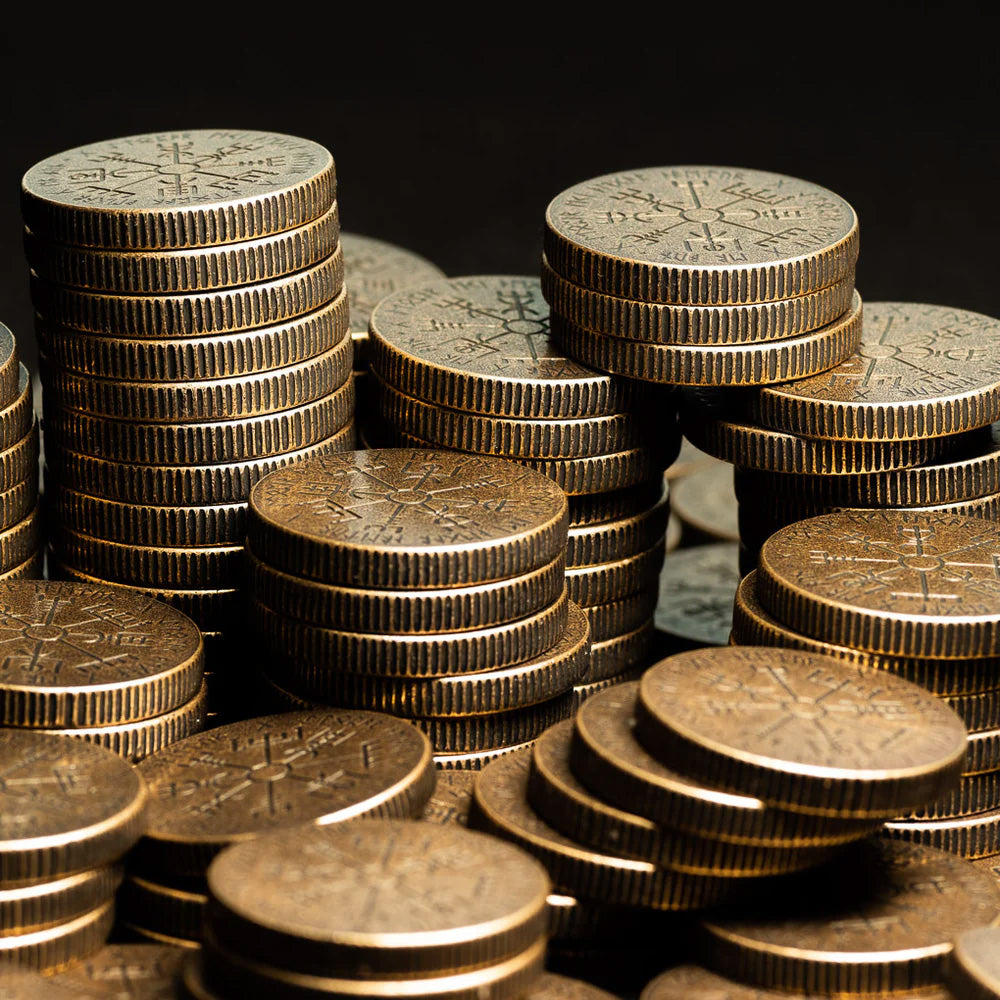 Vegvisir Norse Compass - Bronze Coin