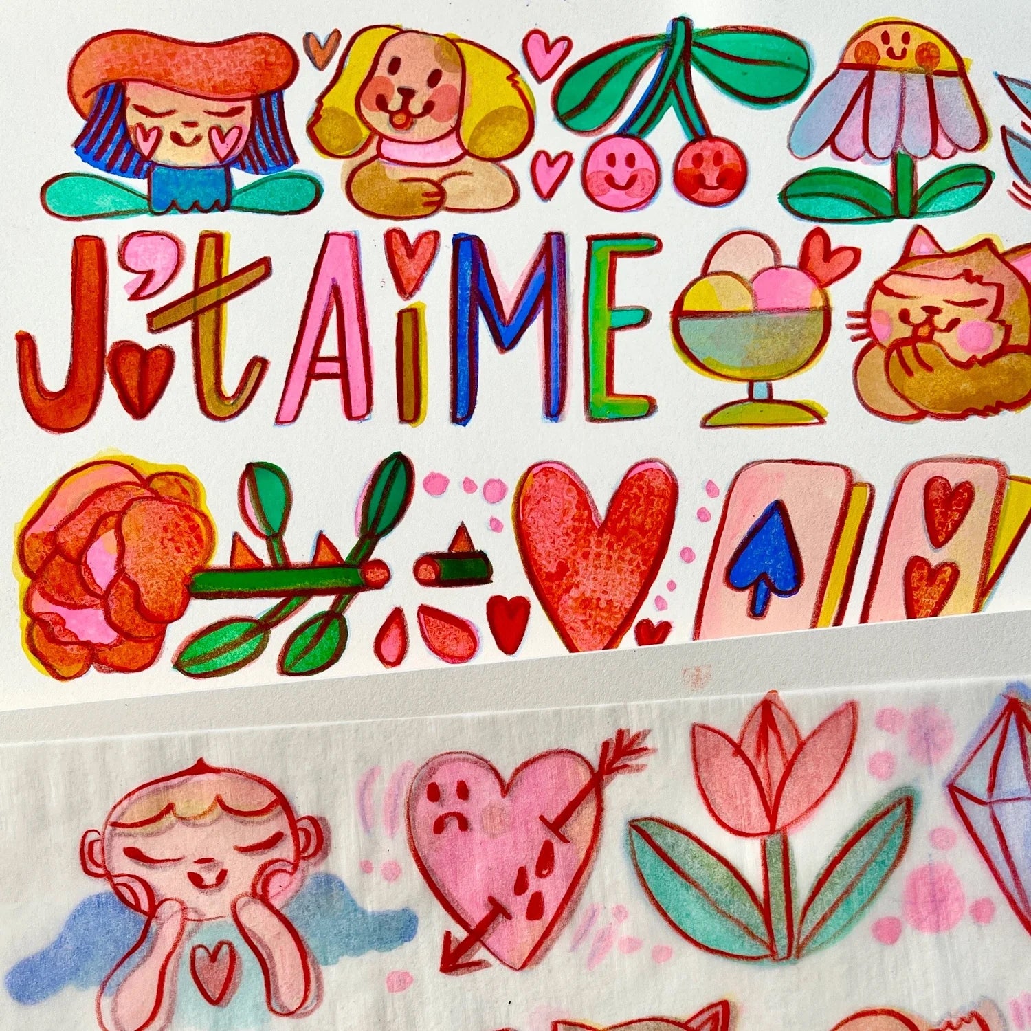 Strawberry Pink Lemonade Washi Tape