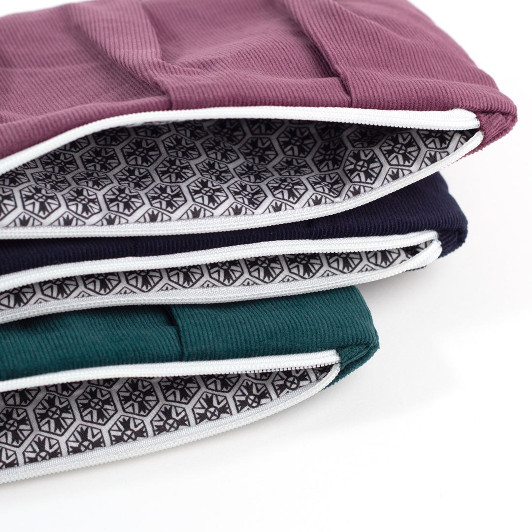 Wrinkled Corduroy Pouch