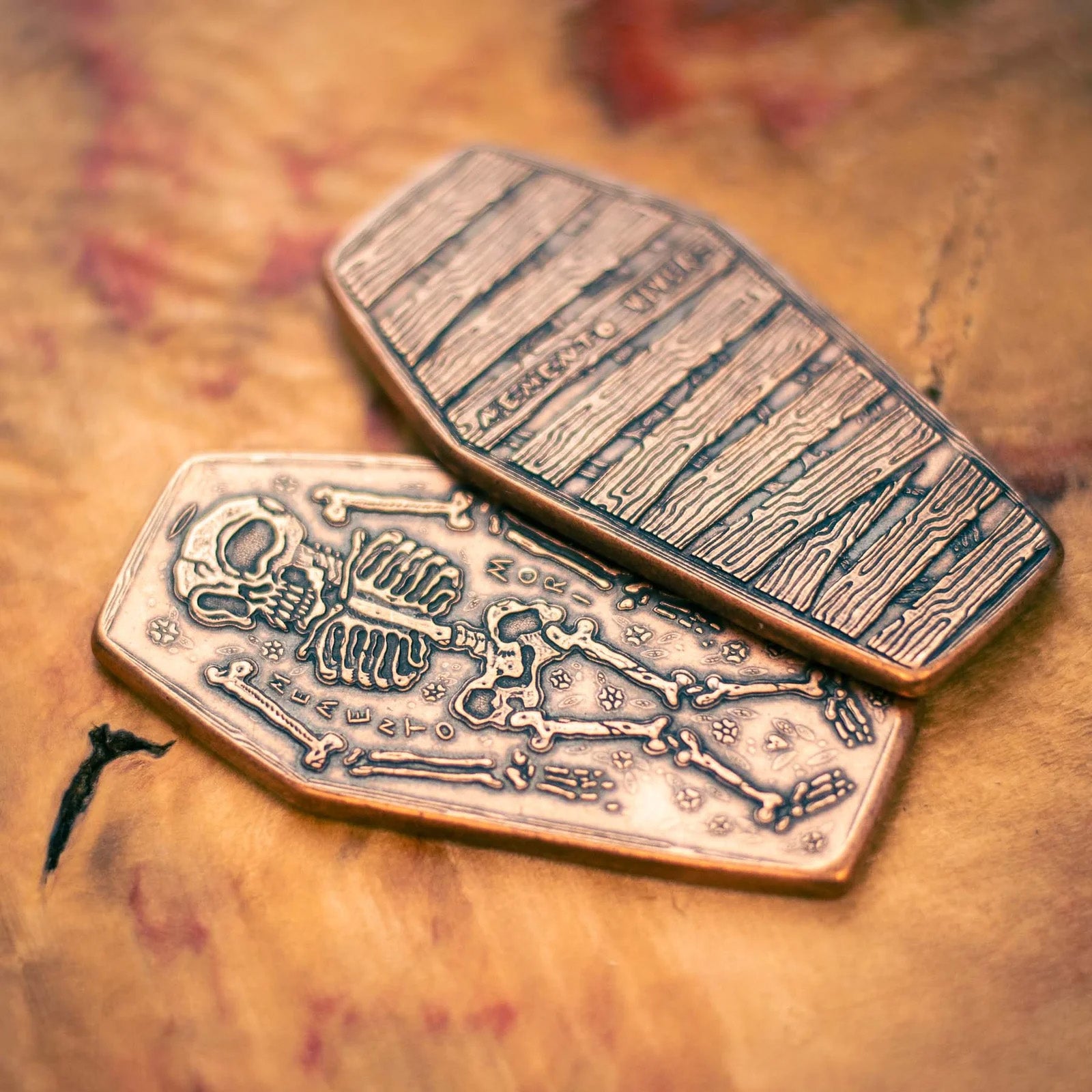 Copper Coffin Memento Mori Memento Vivere