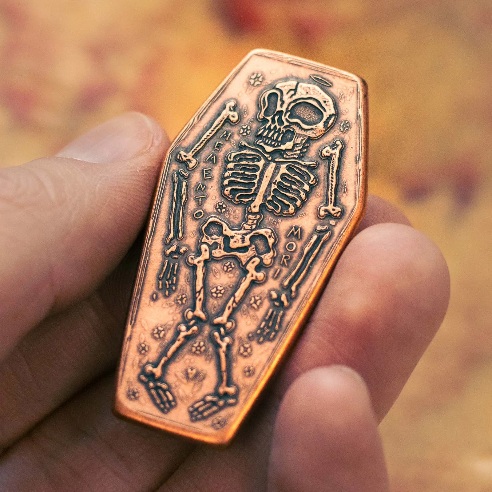 Copper Coffin Memento Mori Memento Vivere