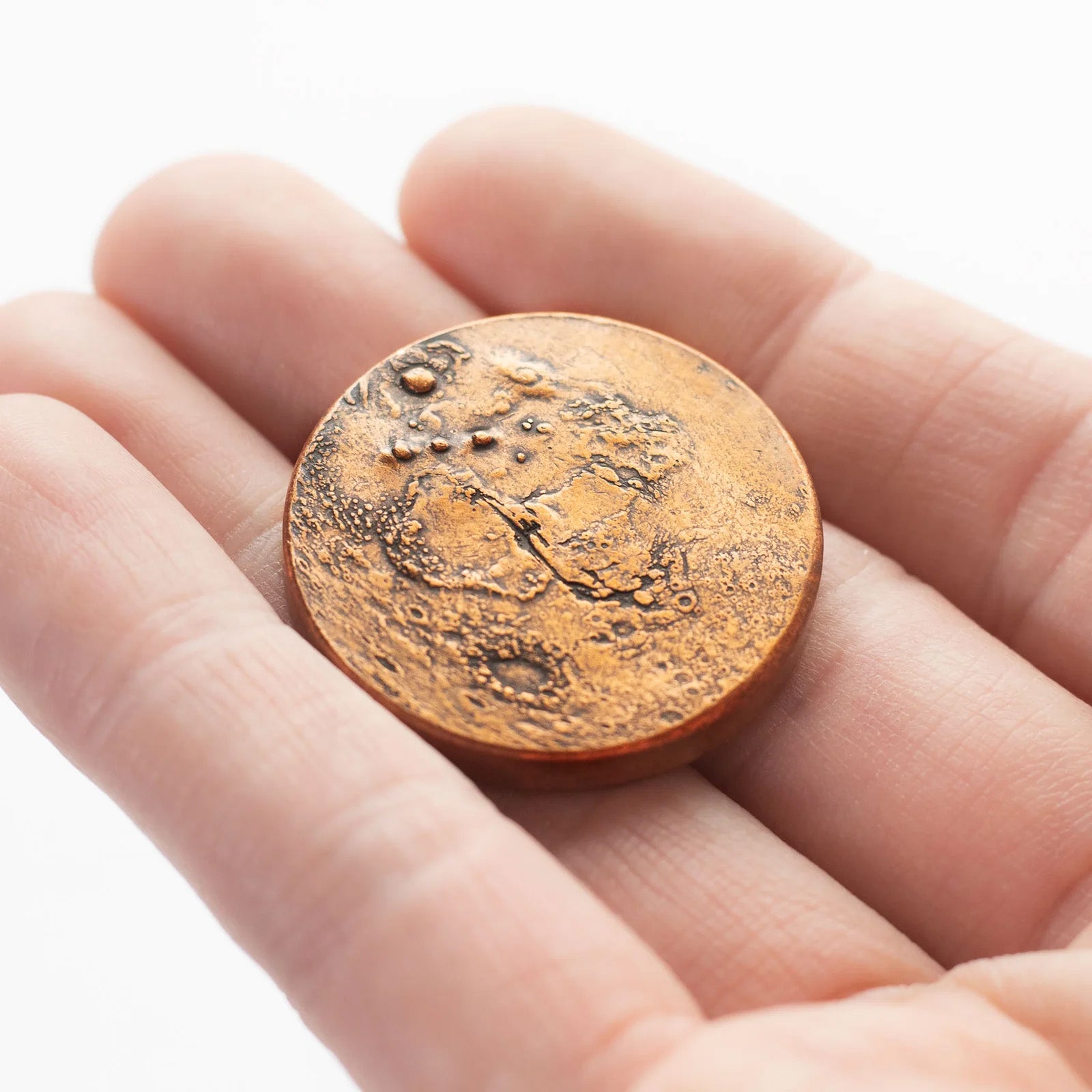 Copper Mars Coin - 1.25 Inches