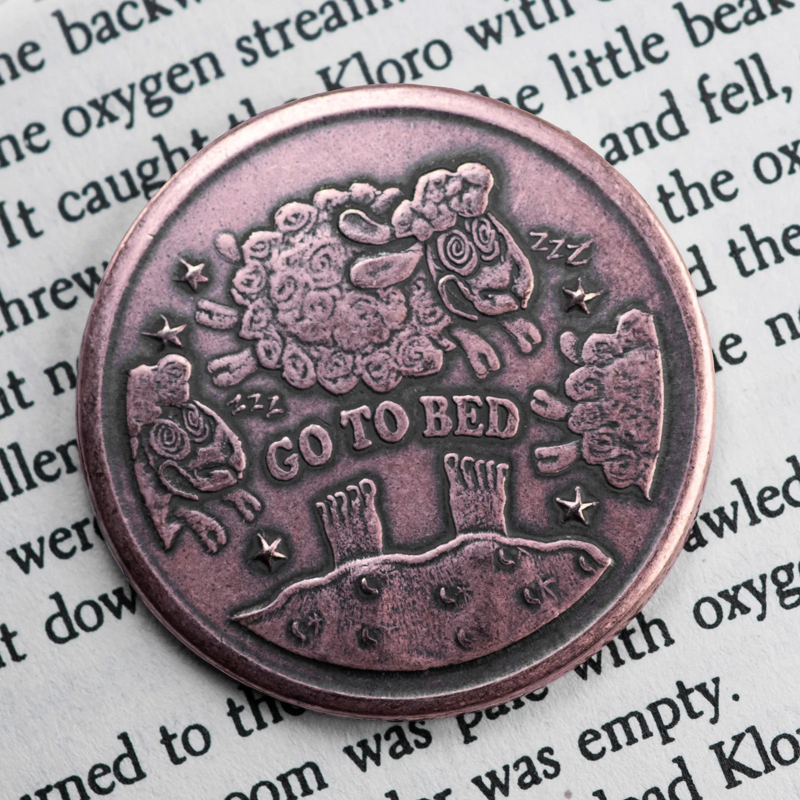 Copper One More Chapter / Go to Bed Decision Maker Coin