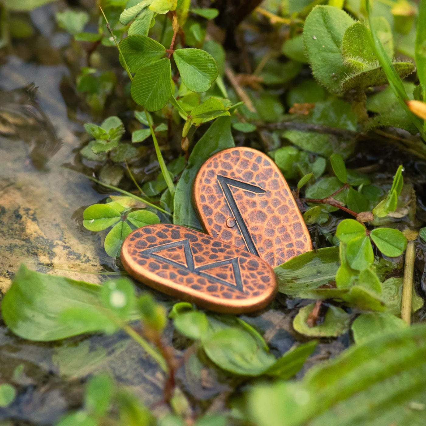 Copper Set of Elder Futhark Divination Runes