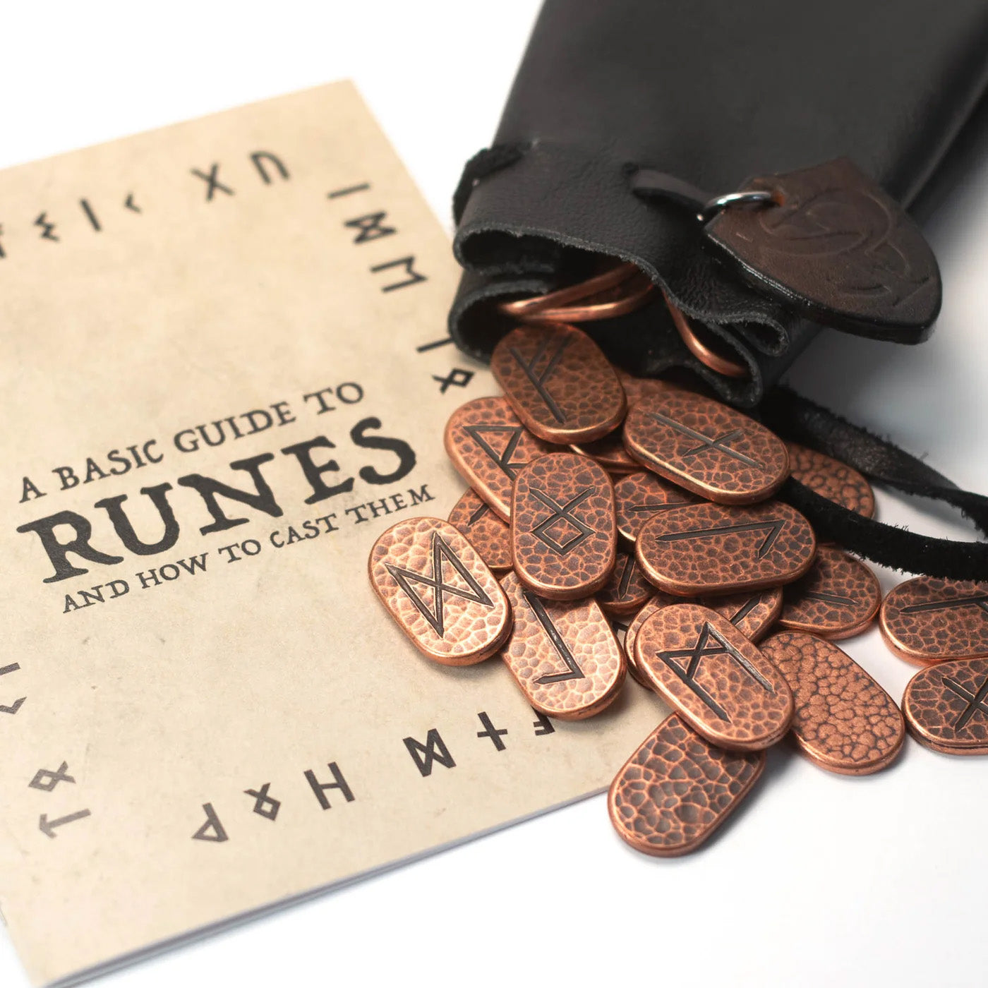 Copper Set of Elder Futhark Divination Runes