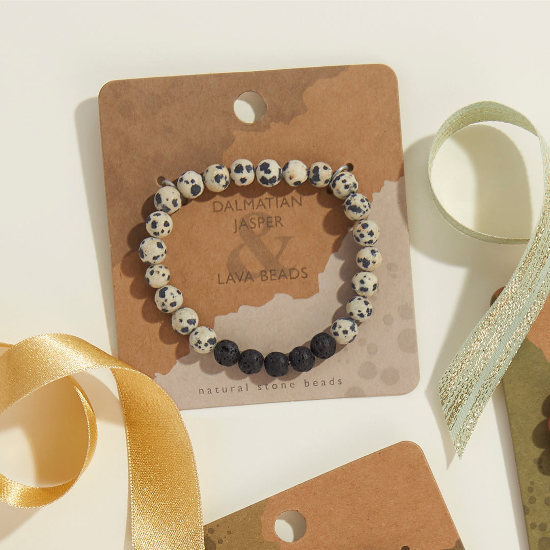 Dalmatian Jasper Diffuser Bracelet