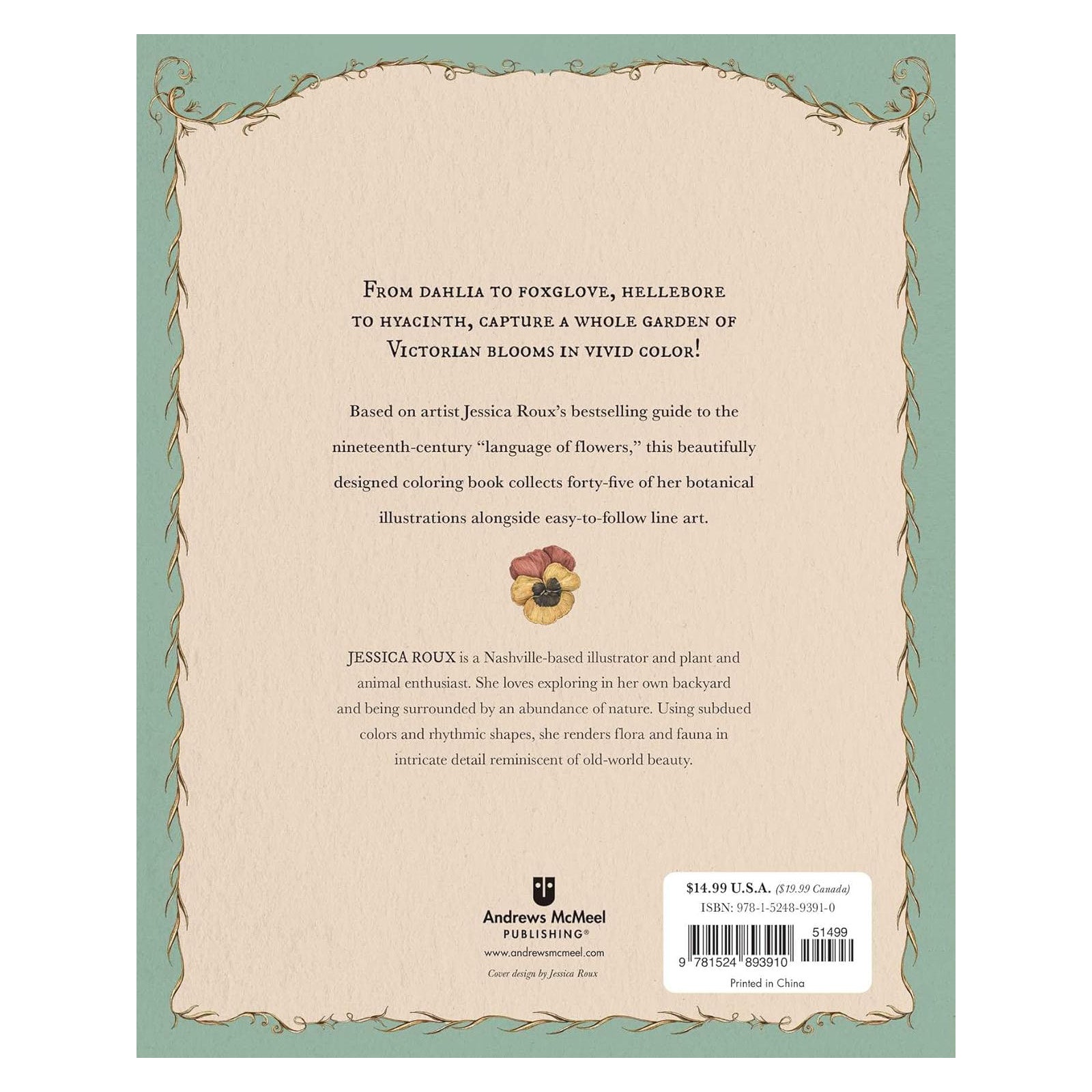 Floriography Coloring Book