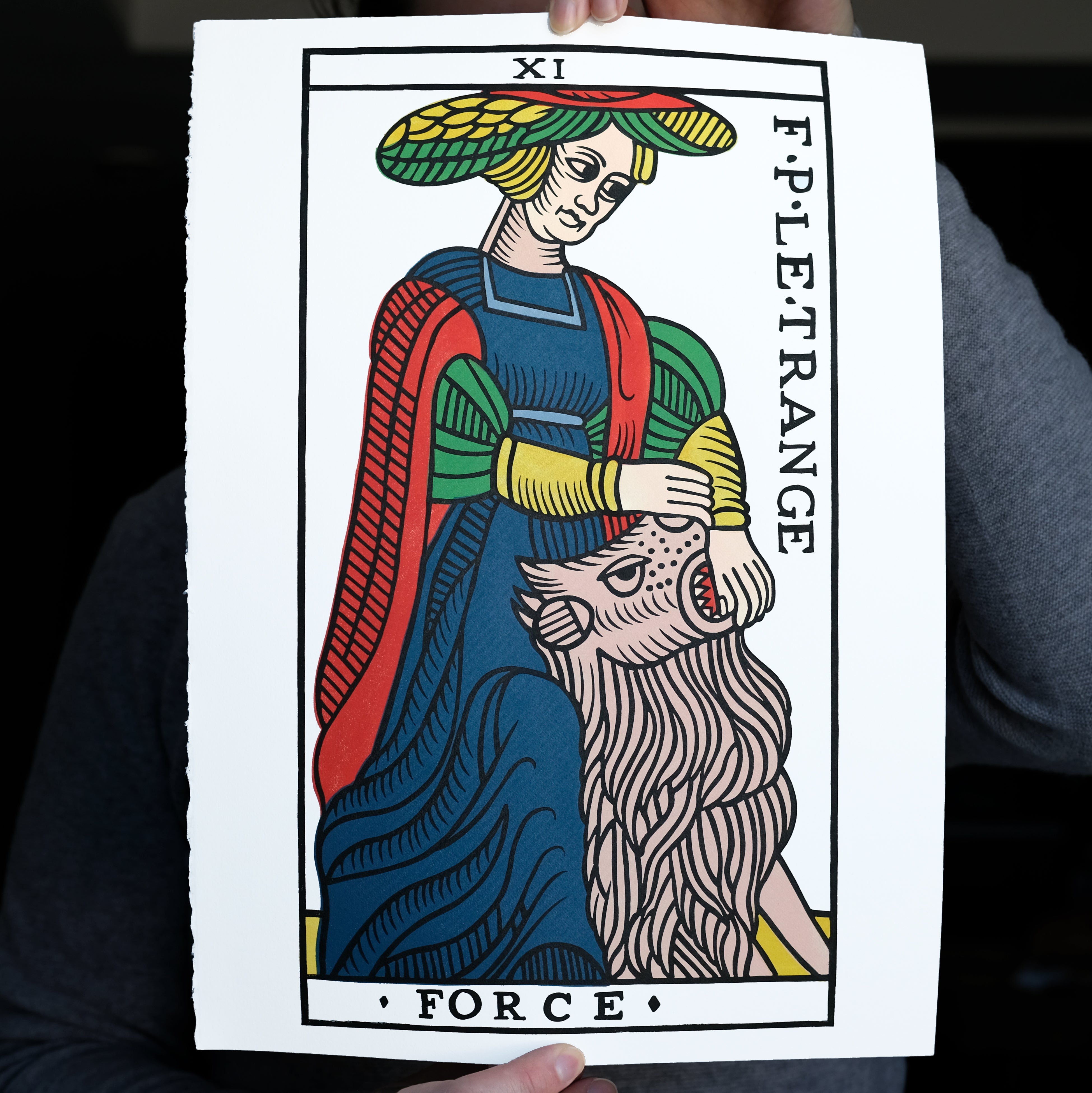 Force - Handmade Linocut Print