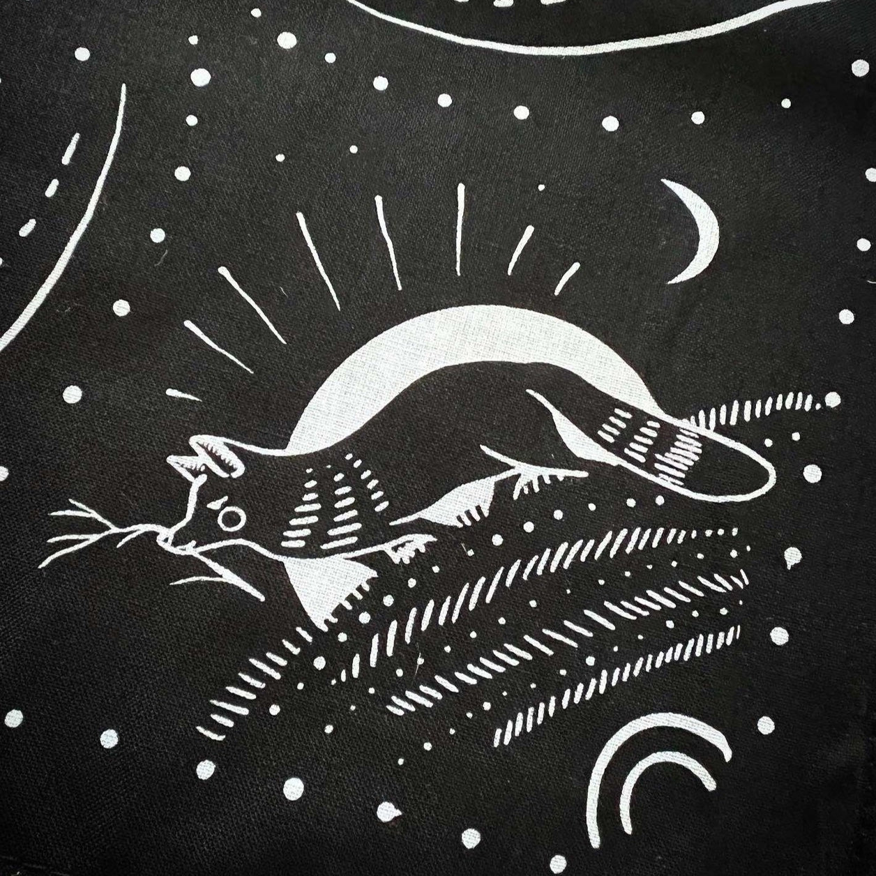 Gentle Tarot Reading Cloth - Black
