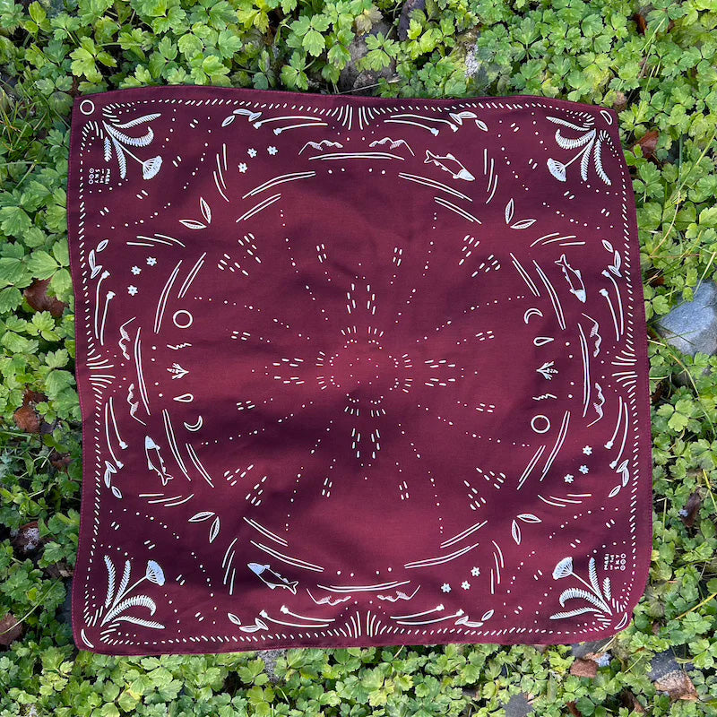 Gentle Tarot Reading Cloth - Maroon