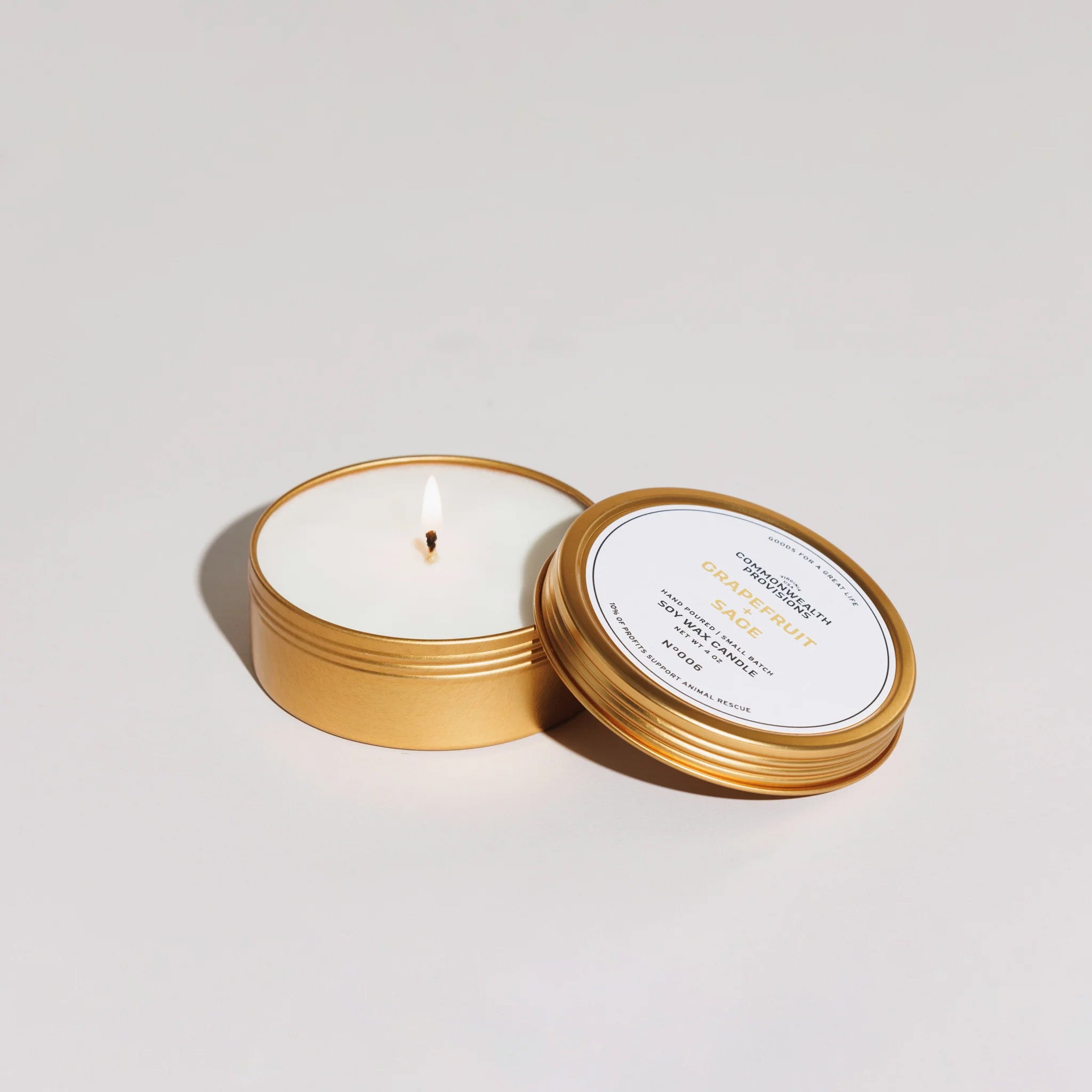 Grapefruit + Sage - Travel Candle