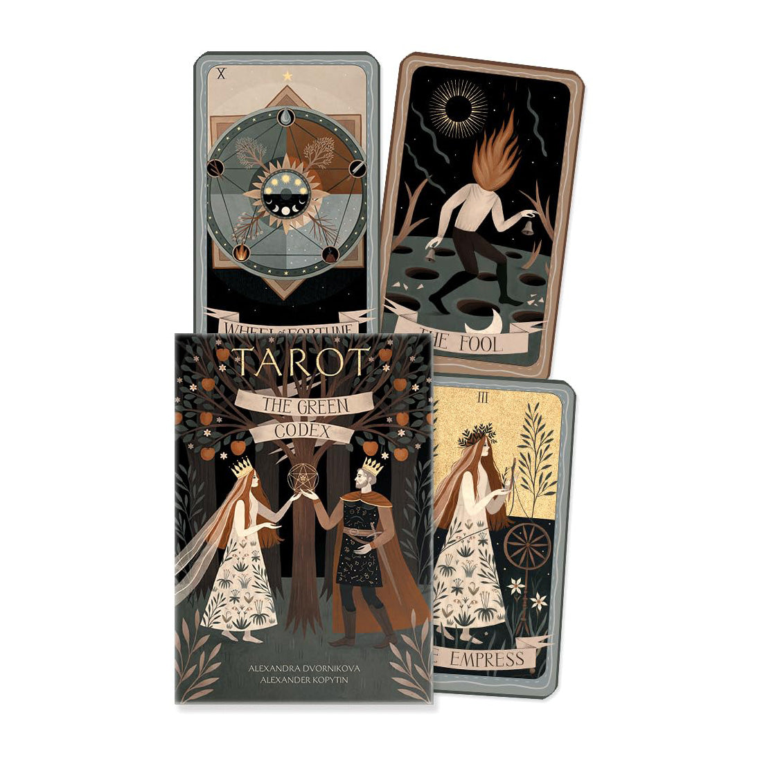 Green Codex Tarot Kit by Alexandra Dvornikova and Alexander Kopytin