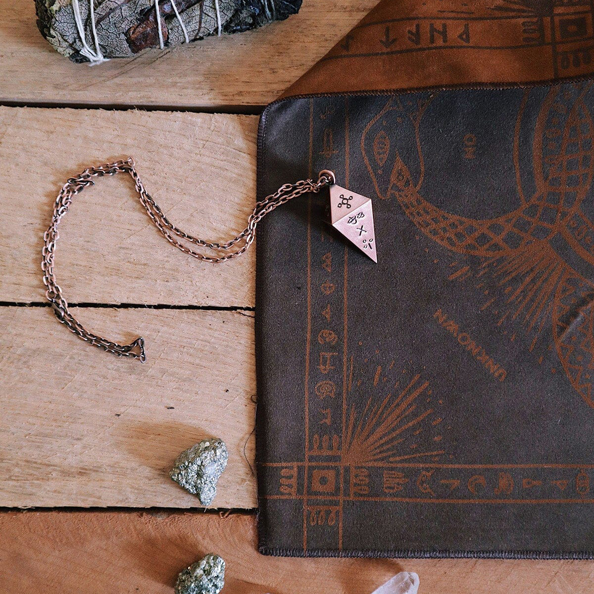 Green Glyphs Casting Cloth