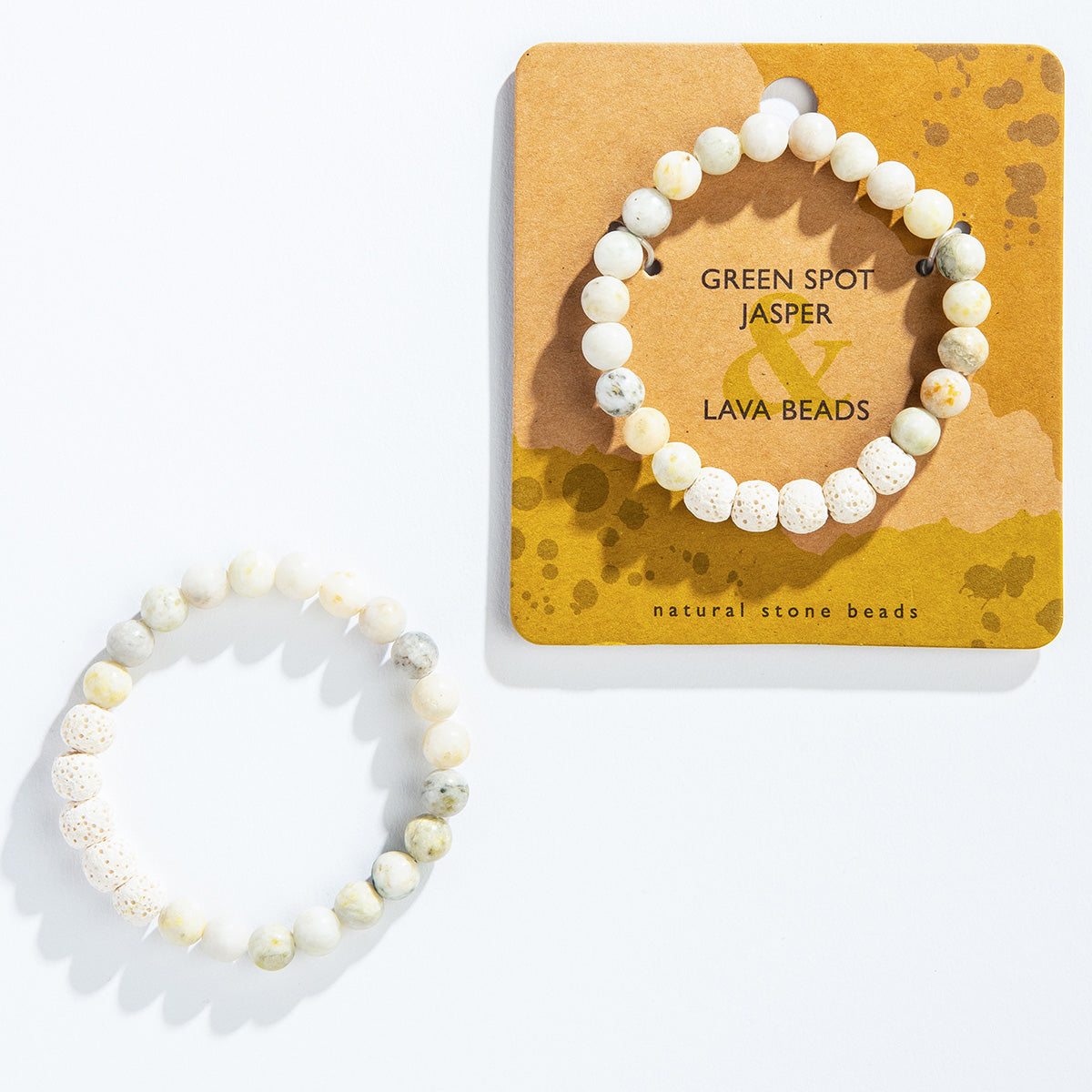 Green Spot Jasper Diffuser Bracelet