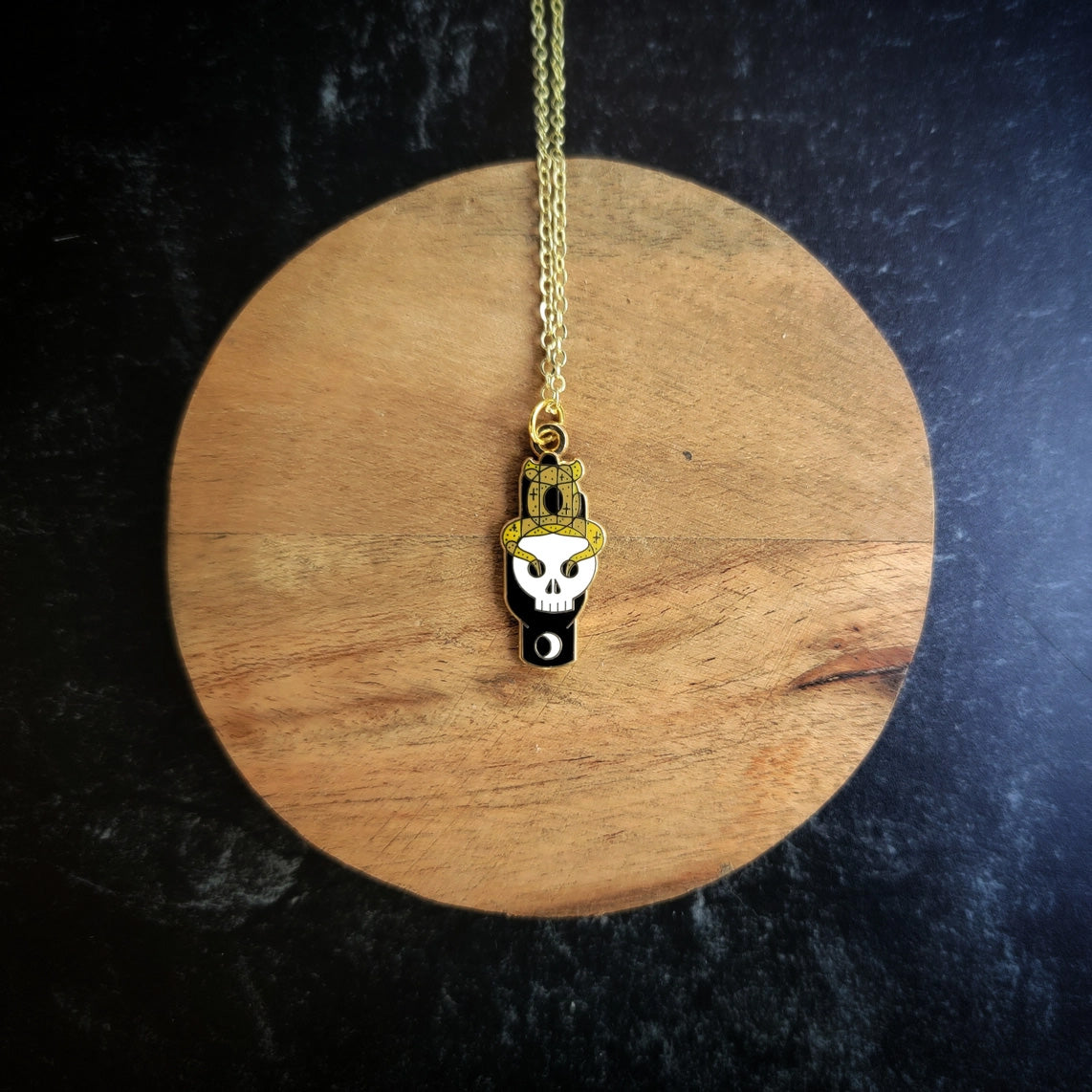 Hand and Skull Necklace