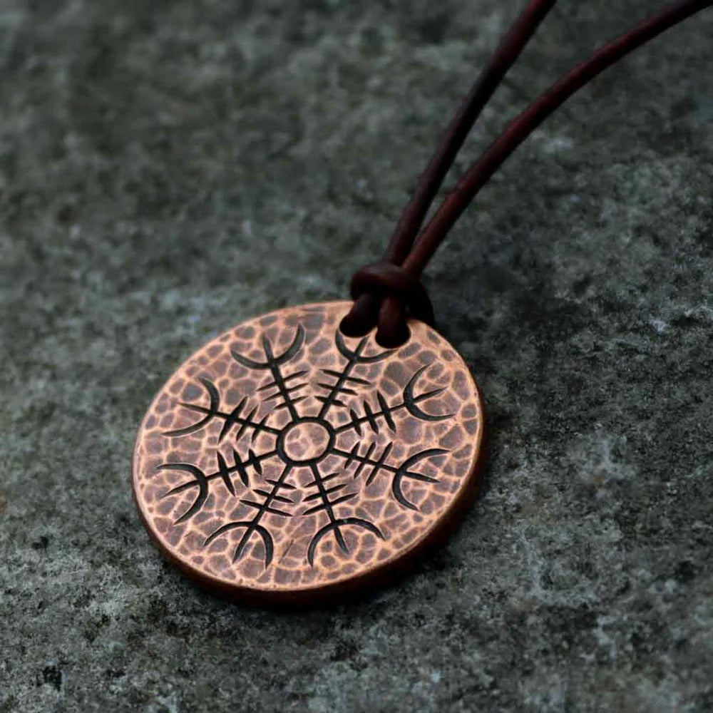 Helm of Awe - Copper Coin Necklace