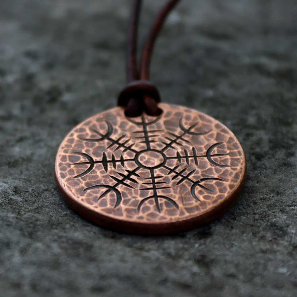 Helm of Awe - Copper Coin Necklace