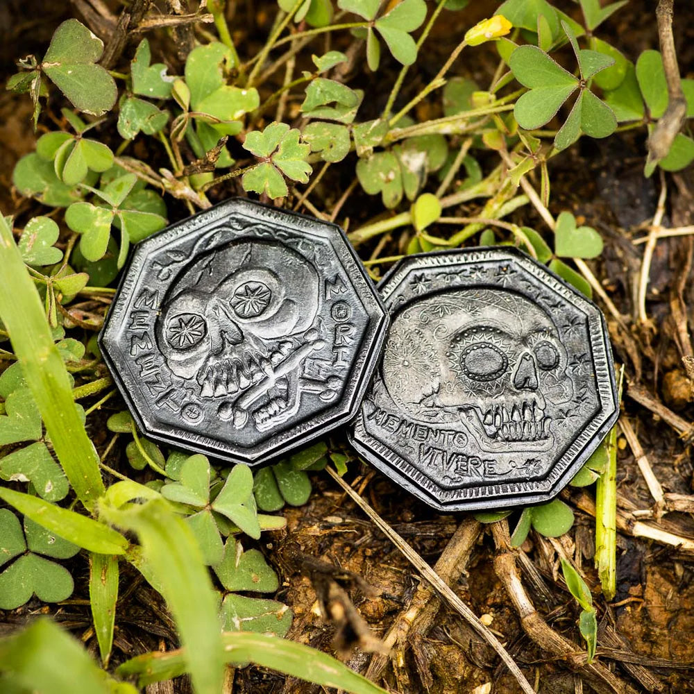 Iron Memento Mori / Memento Vivere Reminder Coin