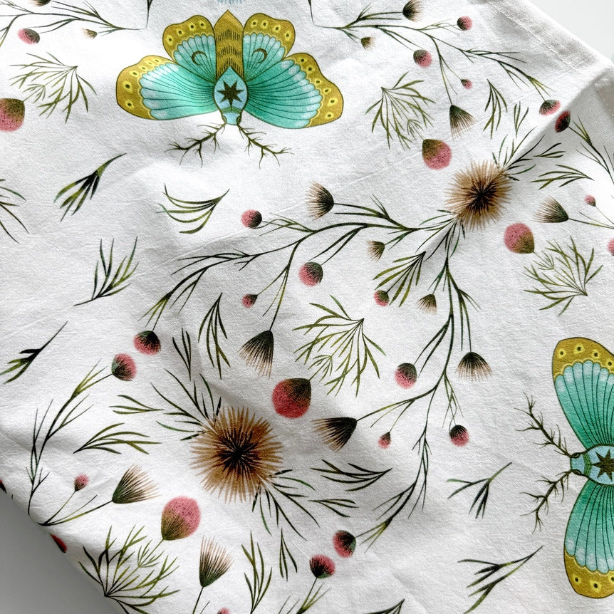 Springtime Lunar Moth Altar Cloth
