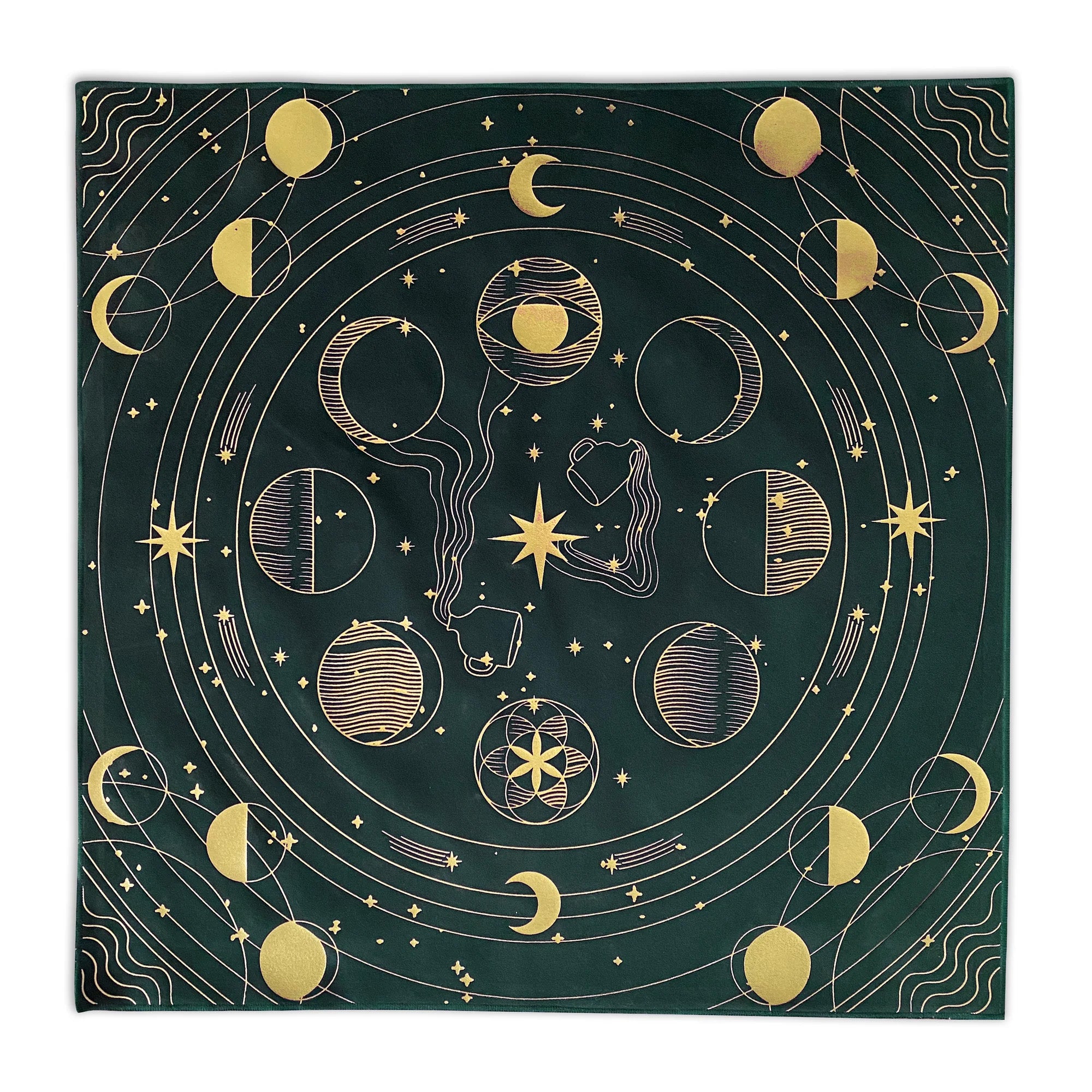 Star Seeker Altar Cloth - Sea Green